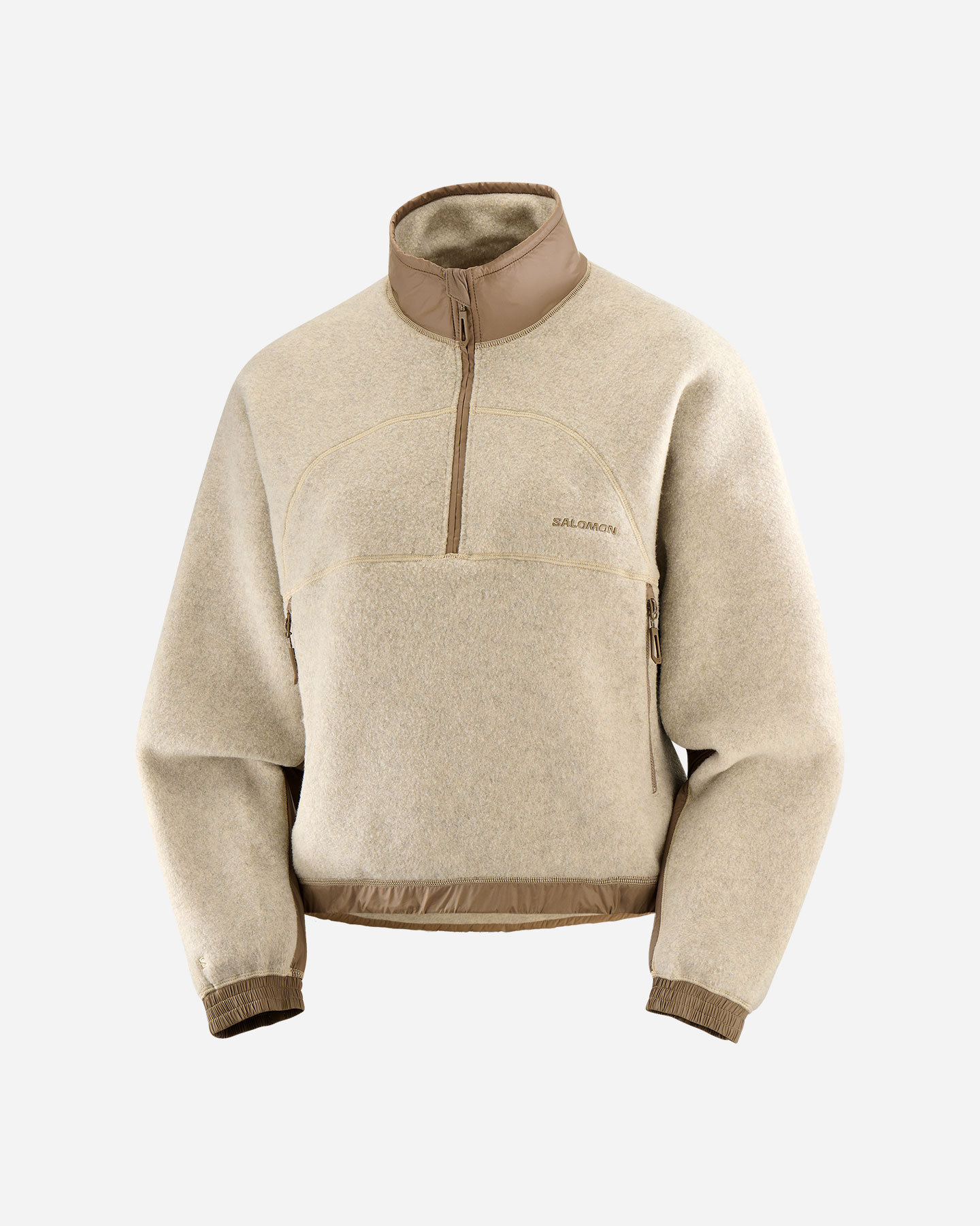 Pile SALOMON CHROMA CROP W - Beige - 0 | Cisalfa Sport