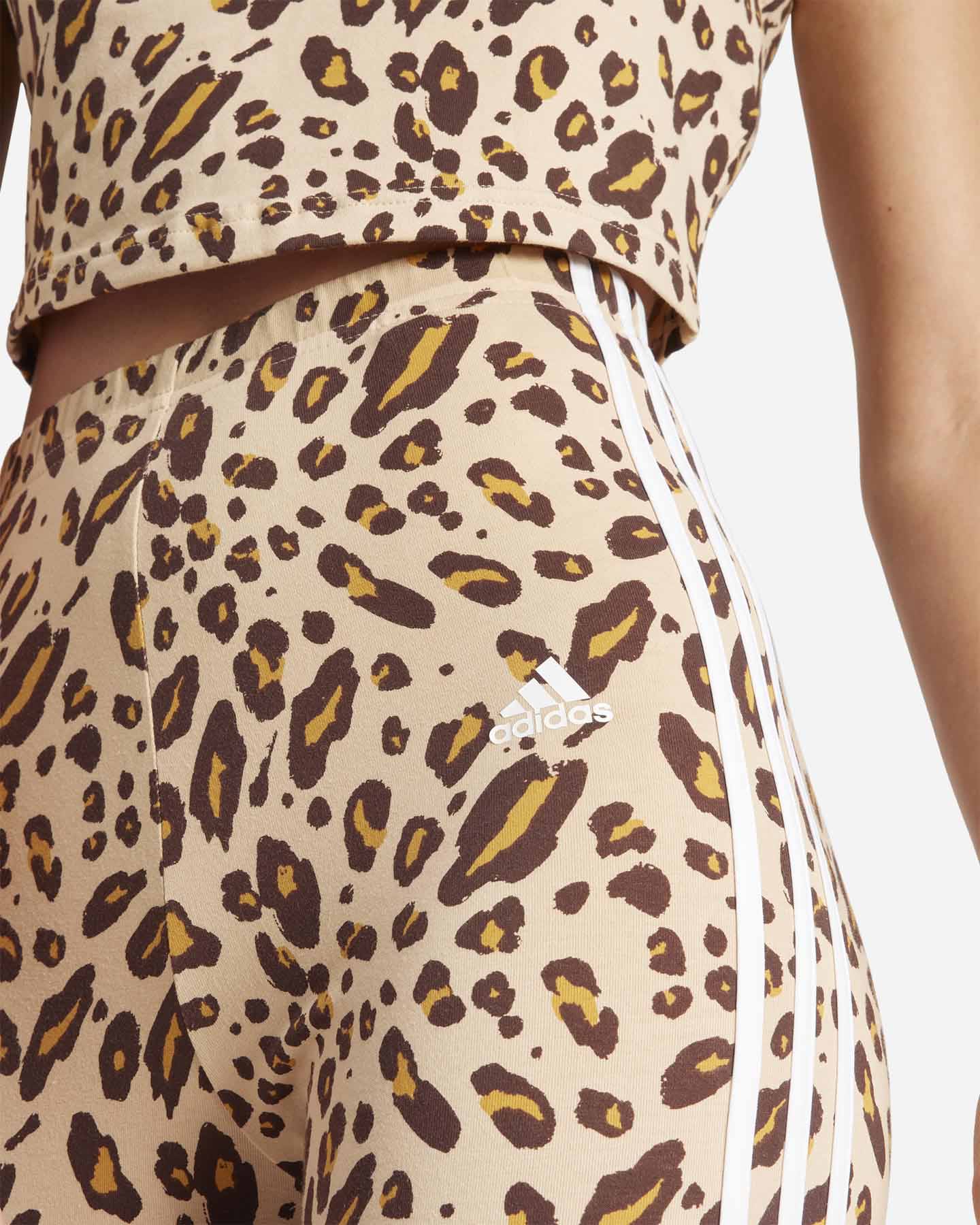 Leggings ADIDAS 3STRIPES ANIMALIER W - Beige - 4 | Cisalfa Sport