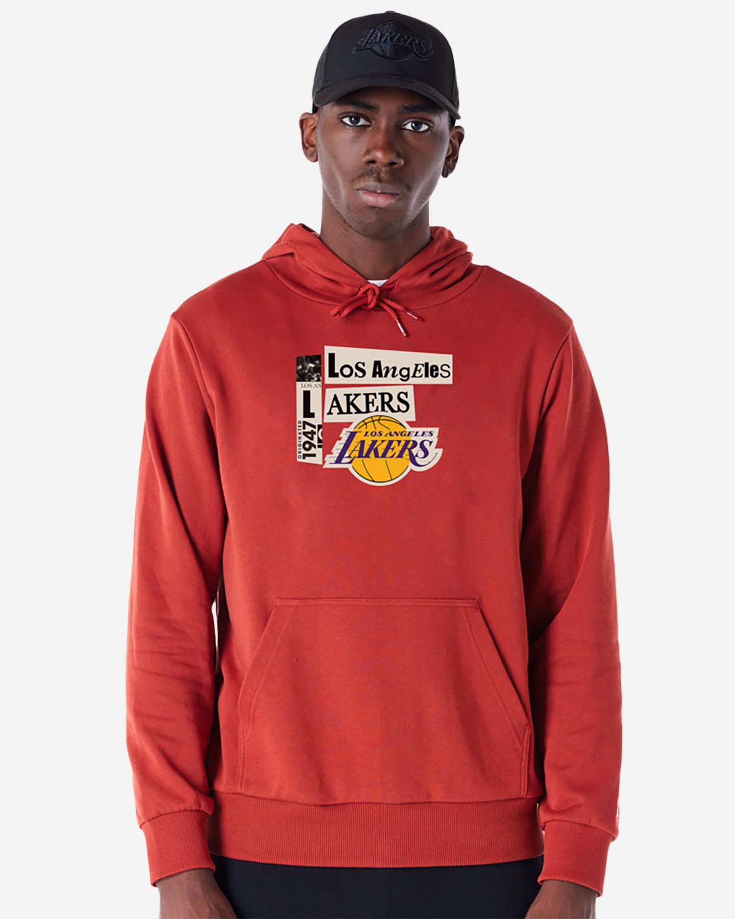 Felpa nba NEW ERA 9FORTY NEWSPAPER LAKERS M - Rosso - 0 | Cisalfa Sport