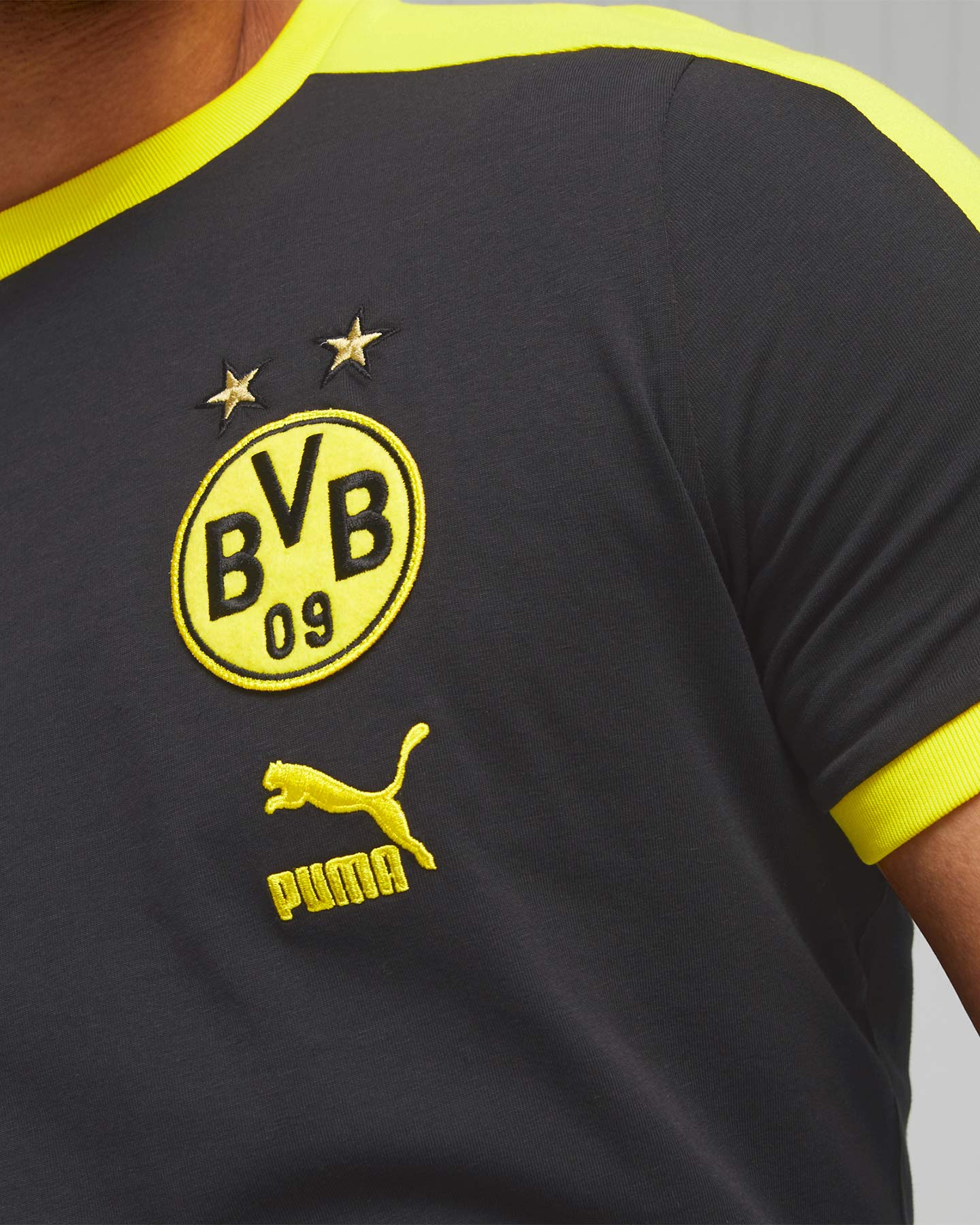 Abbigliamento calcio ufficiale PUMA BORUSSIA DORTMUND T7 M - Nero - 5 | Cisalfa Sport