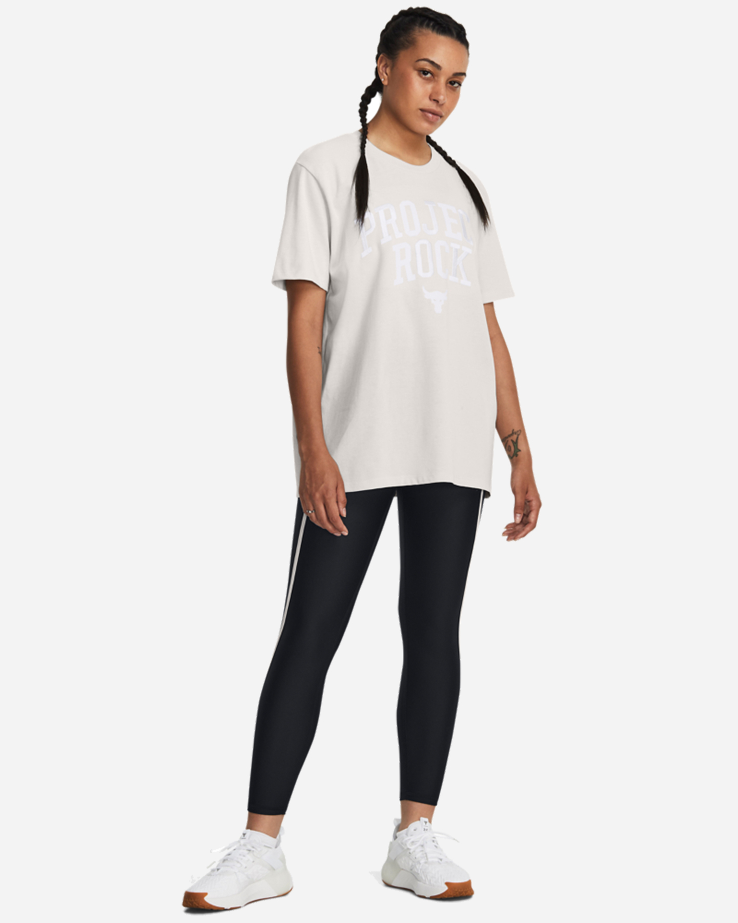 T-shirt UNDER ARMOUR THE ROCK W - Bianco - 3 | Cisalfa Sport