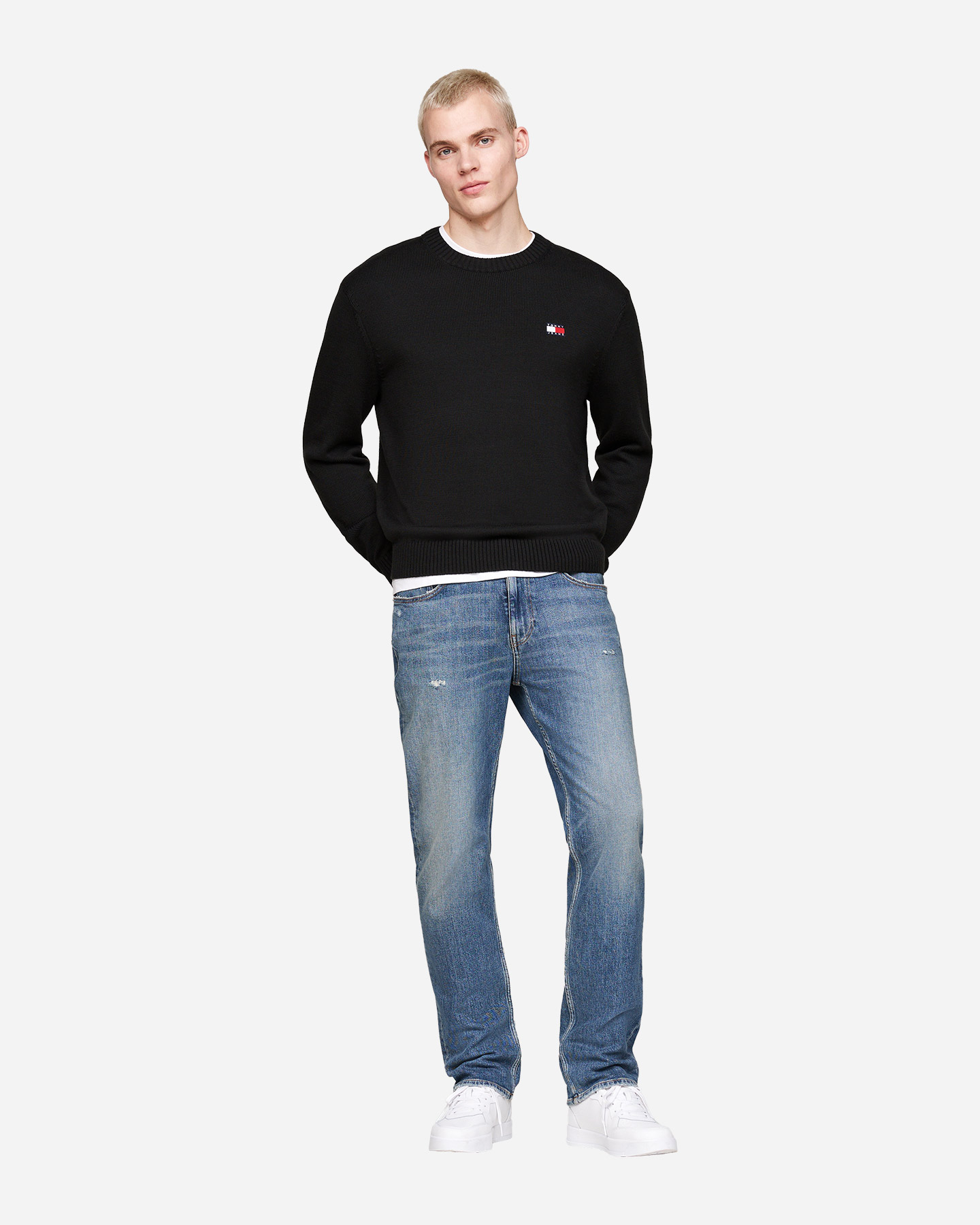 Maglione TOMMY HILFIGER REGULAR BADGE M - Nero - 2 | Cisalfa Sport