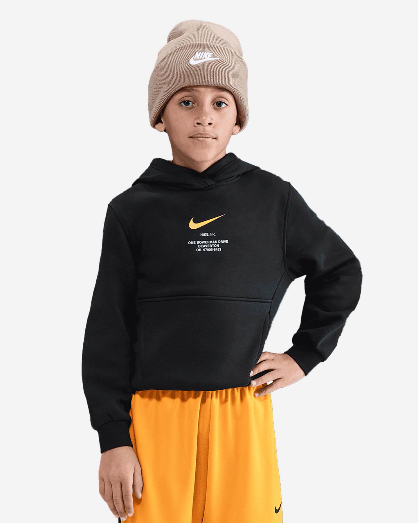 Felpa Jordan Felpa Nike Bambino Arancione Felpa Nike Print Back Jr