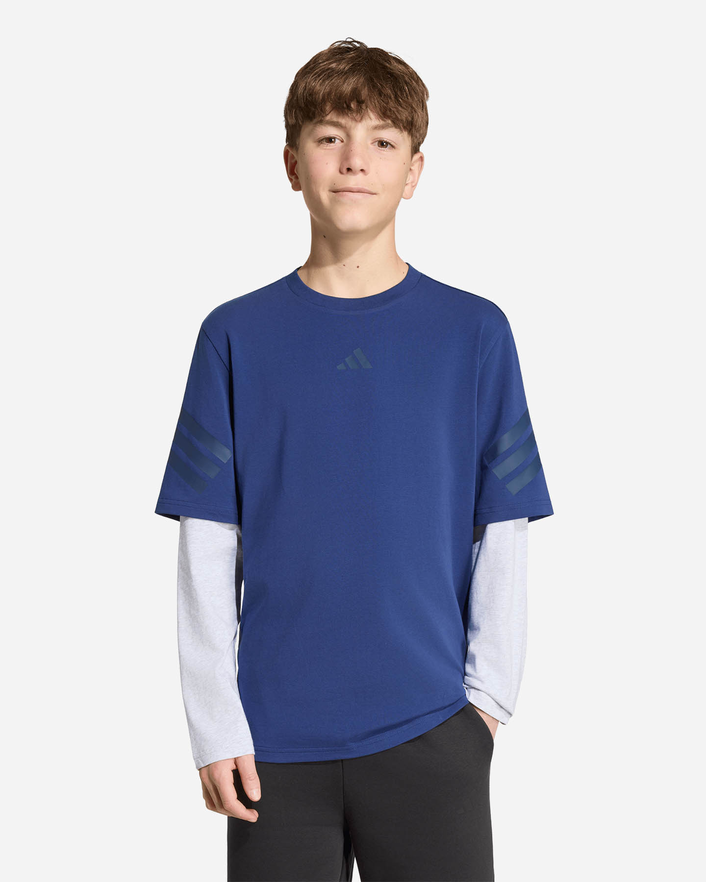 T-shirt ADIDAS FUTURE ICONS 2IN1 JR - Blu - 1 | Cisalfa Sport