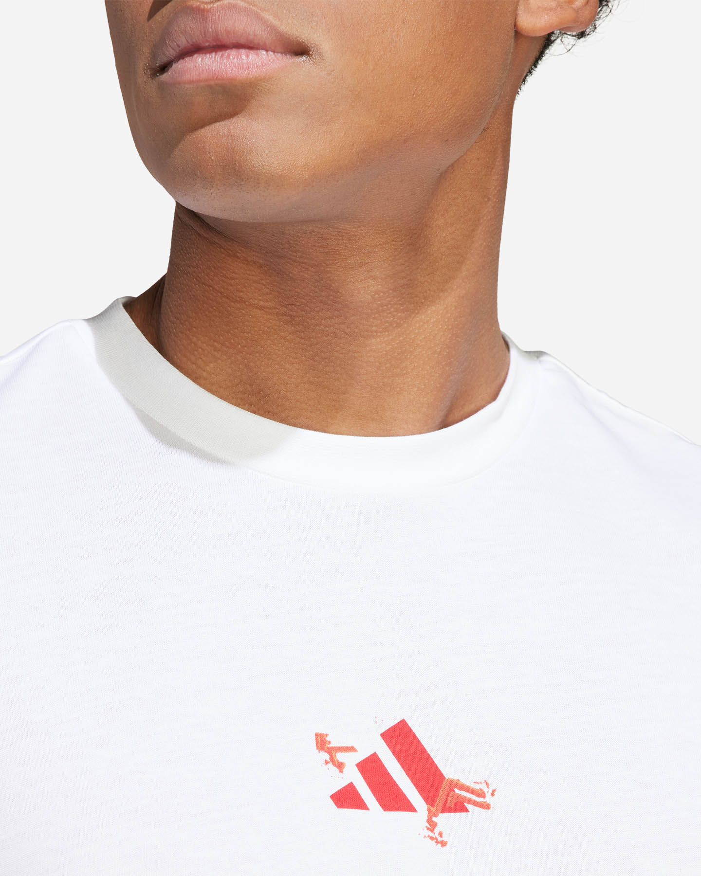 T-shirt tennis ADIDAS SPORT M - Bianco - 4 | Cisalfa Sport