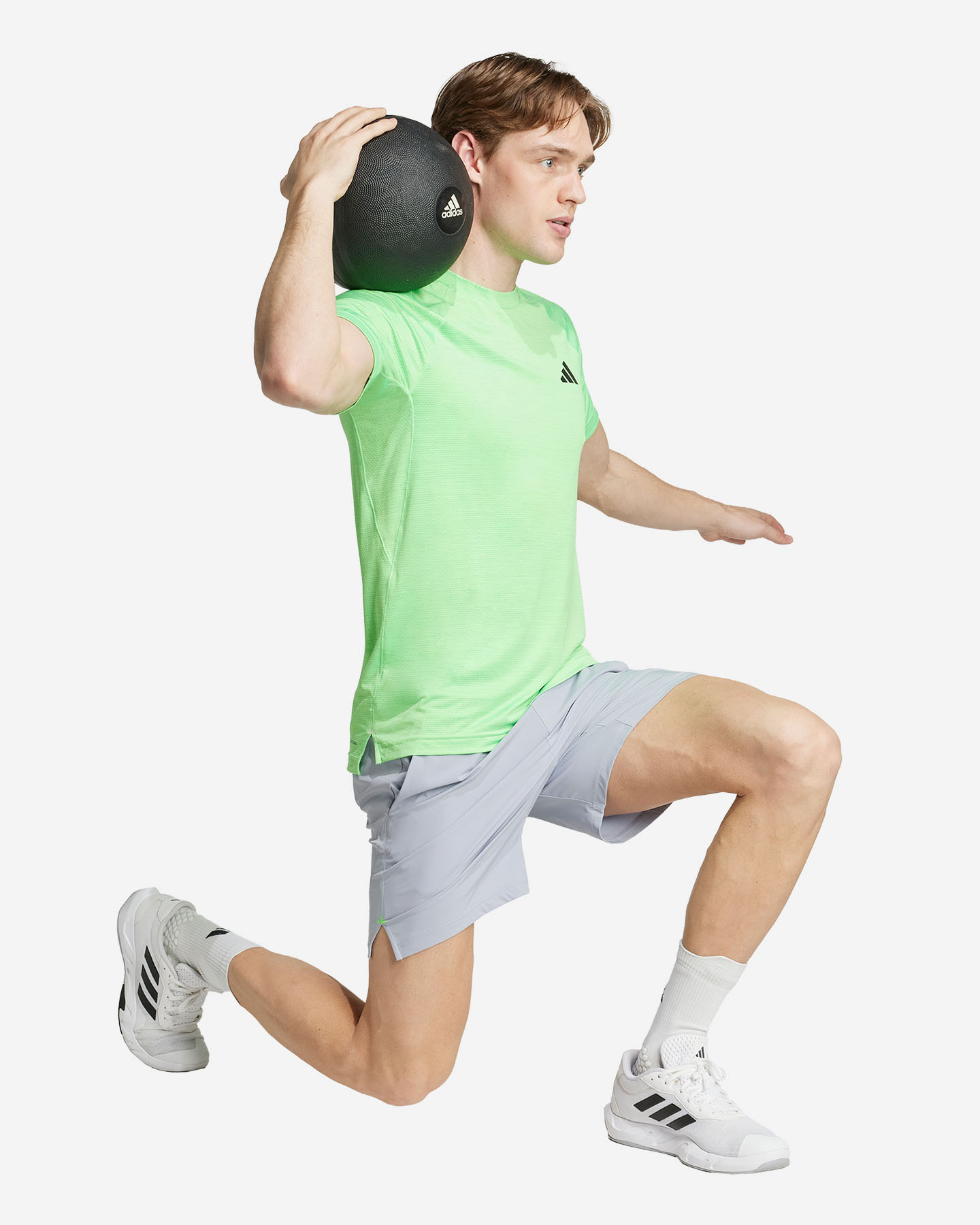 T-shirt training ADIDAS GYM+ M - Verde - 3 | Cisalfa Sport