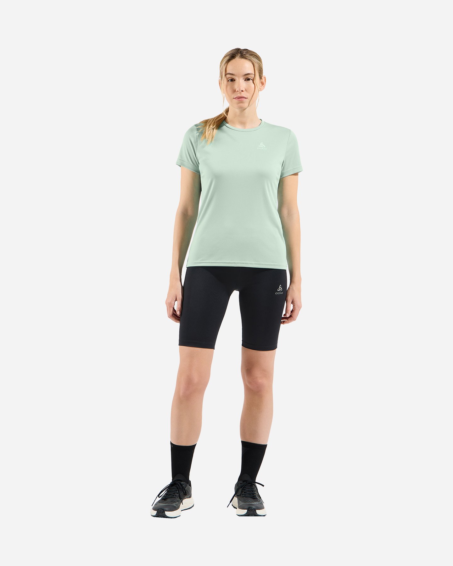 T-shirt ODLO ESSENTIAL FLYER W - Verde - 4 | Cisalfa Sport