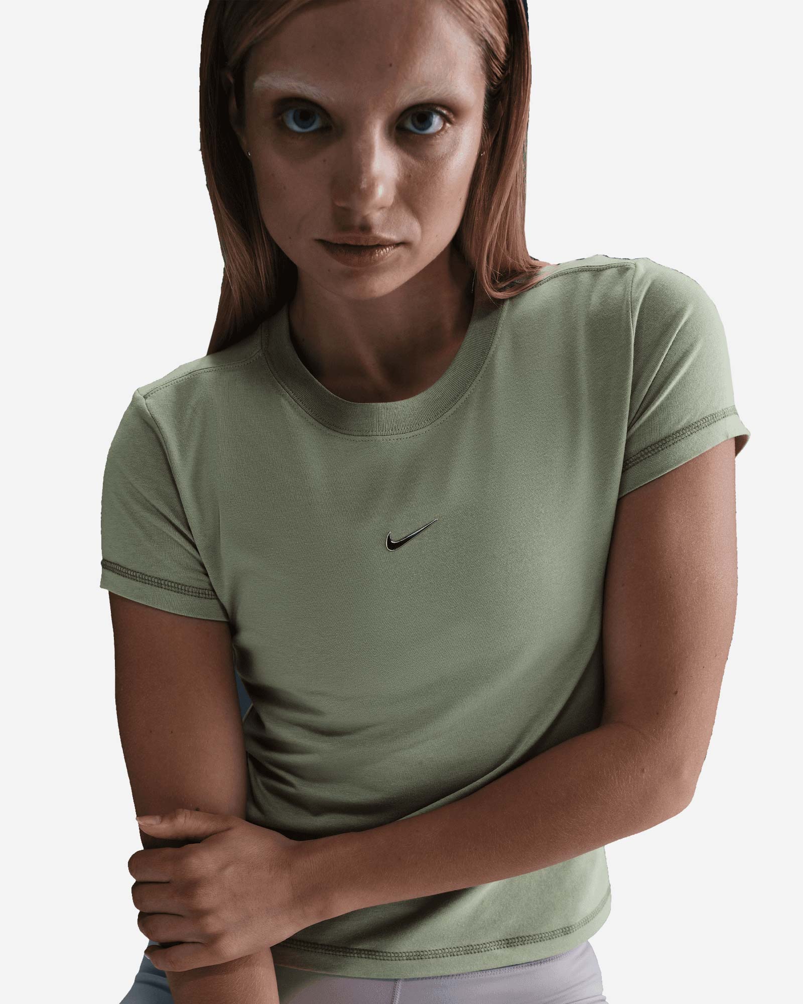 T-shirt NIKE SMALL LOGO CHILL W - Verde - 4 | Cisalfa Sport