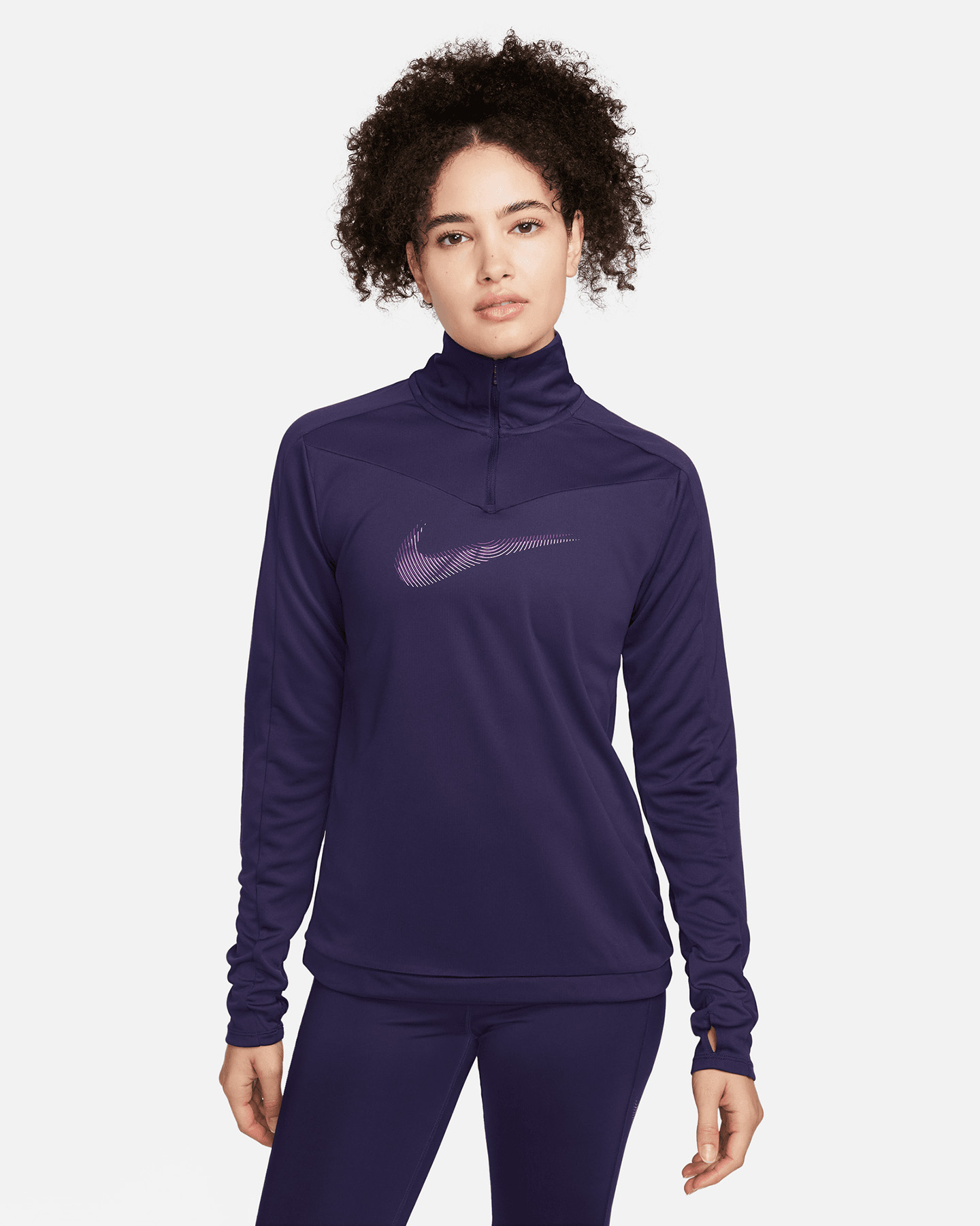 Maglia running NIKE DRI FIT SWOOSH W - 0 | Cisalfa Sport