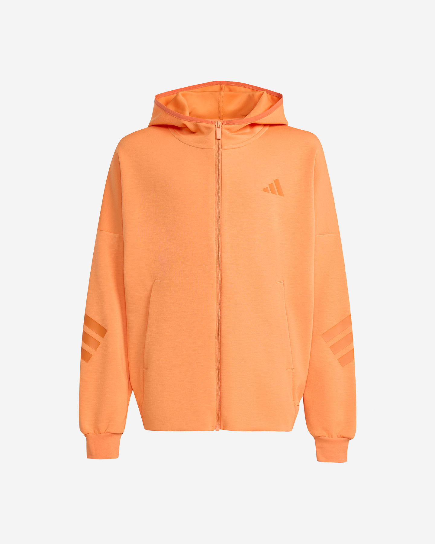 Felpa ADIDAS FUTURE ICONS 3STRIPES JR - Arancione - 0 | Cisalfa Sport