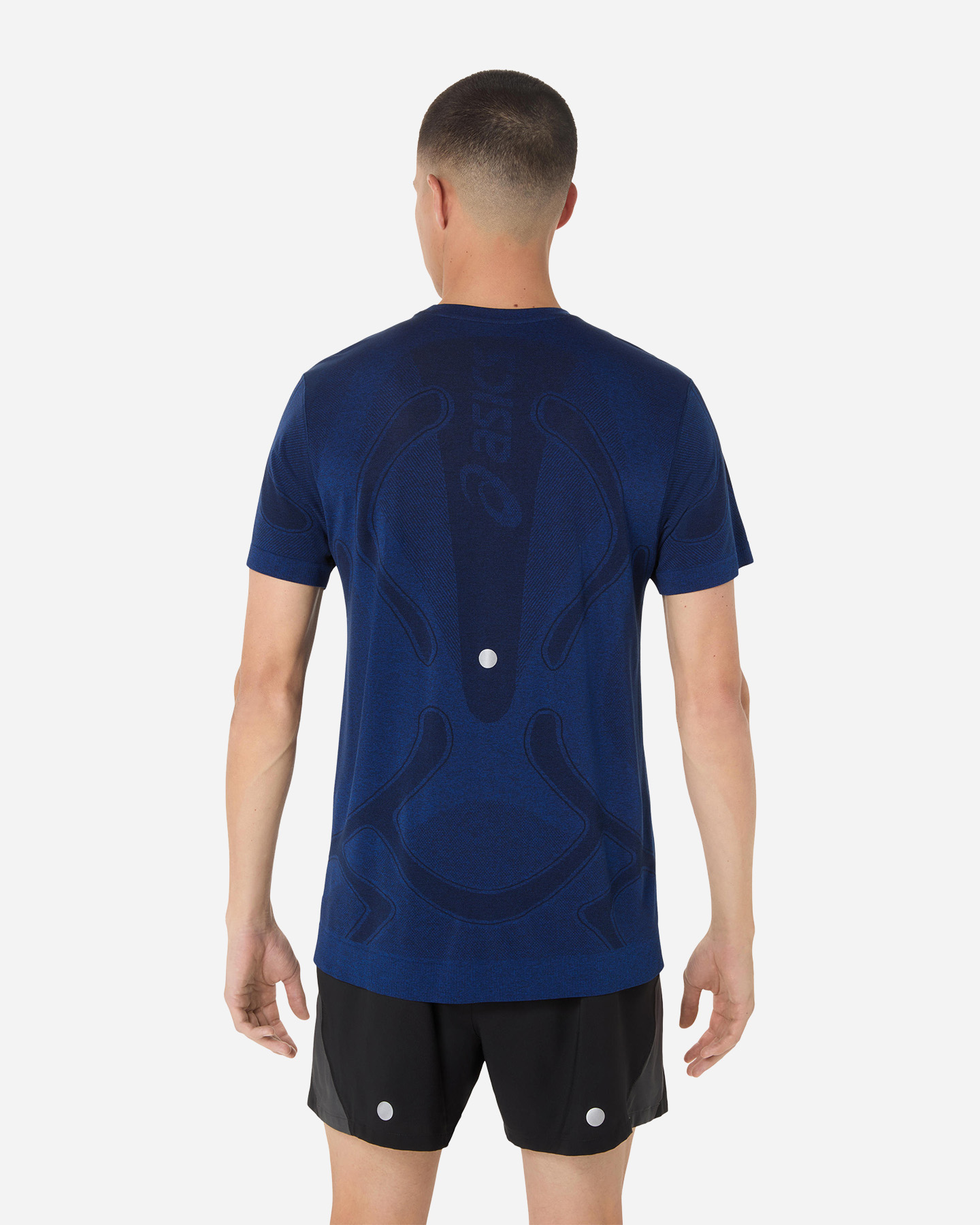 T-shirt running ASICS ROAD SEAMLESS M - Blu - 2 | Cisalfa Sport