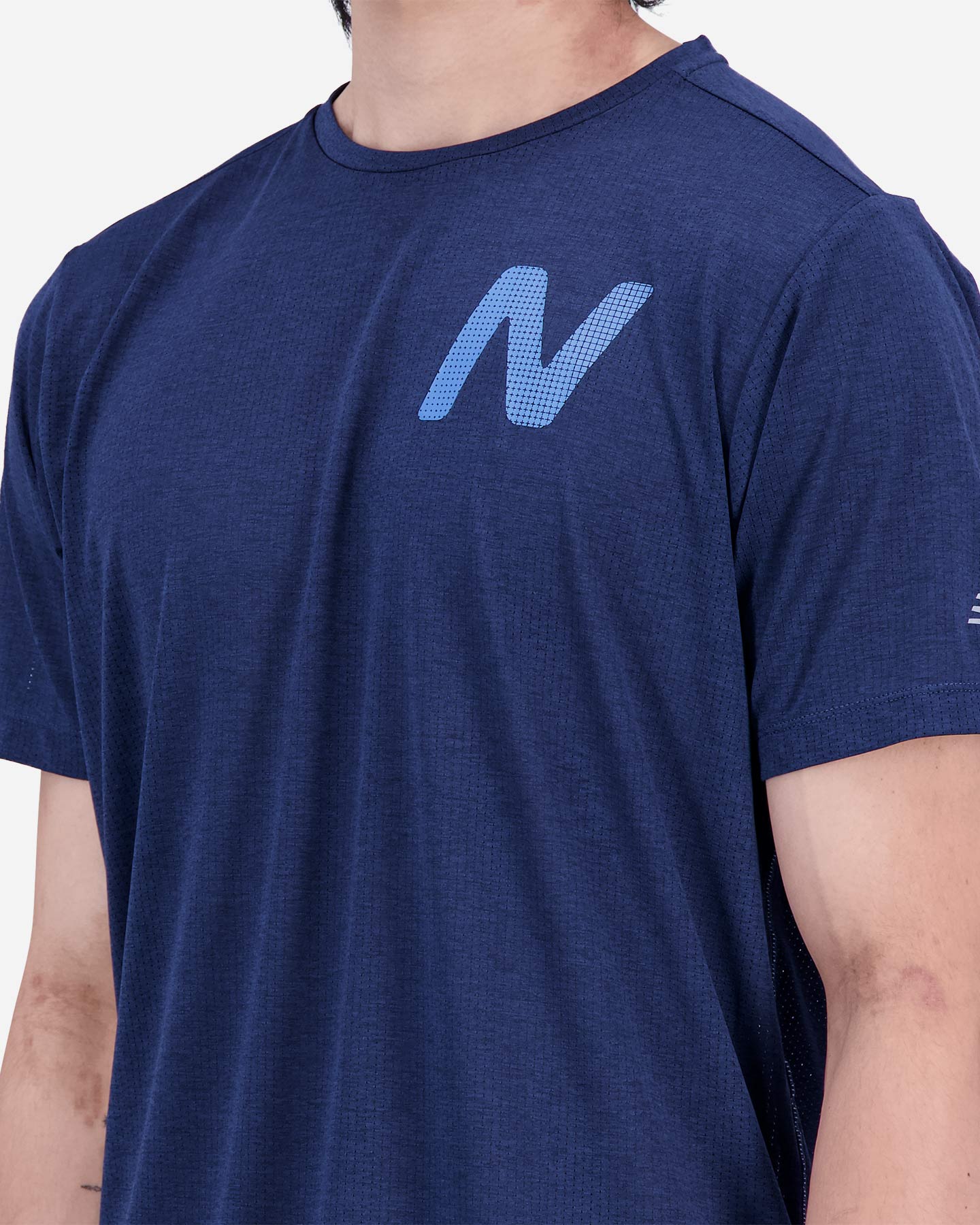 T-shirt running NEW BALANCE GRAPHIC IMPACT RUN M - Blu - 4 | Cisalfa Sport
