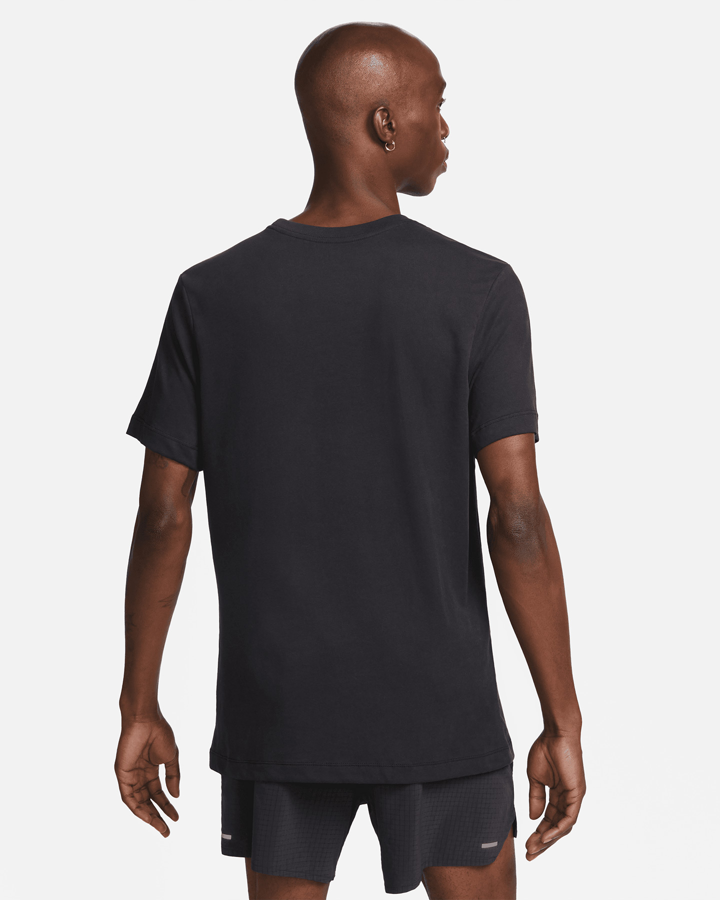 T-shirt running NIKE DRI FIT RUN TRAIL M - Nero - 1 | Cisalfa Sport