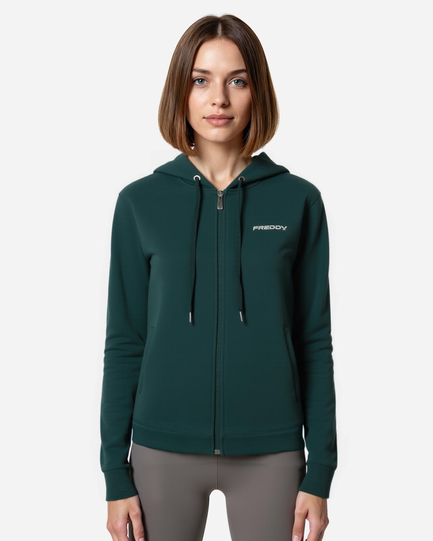 Felpa FREDDY SMALL LOGO OLOGRAFICO W - Verde - 3 | Cisalfa Sport