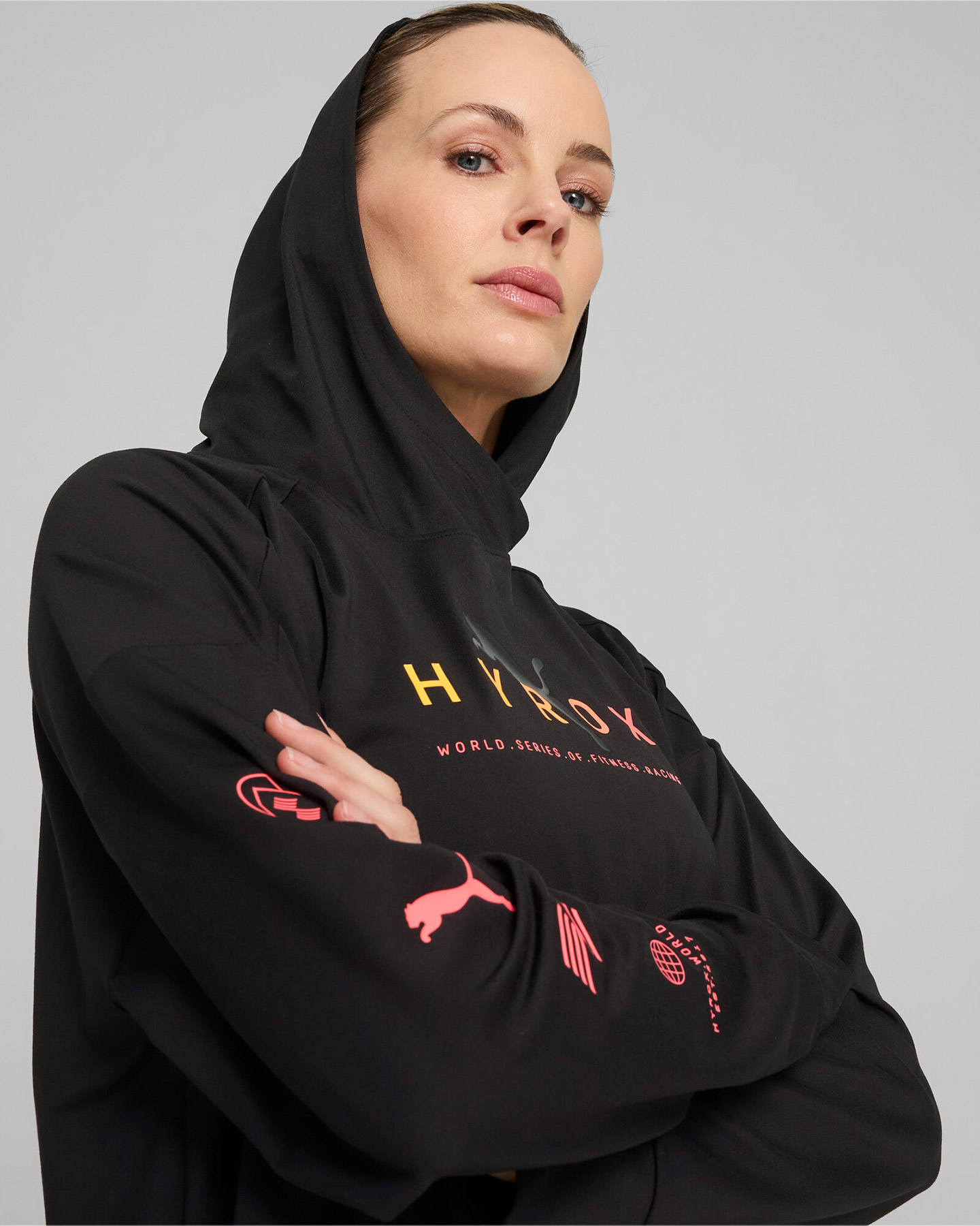 Felpa training PUMA HYROX CLOUDSPUN W - Nero - 4 | Cisalfa Sport