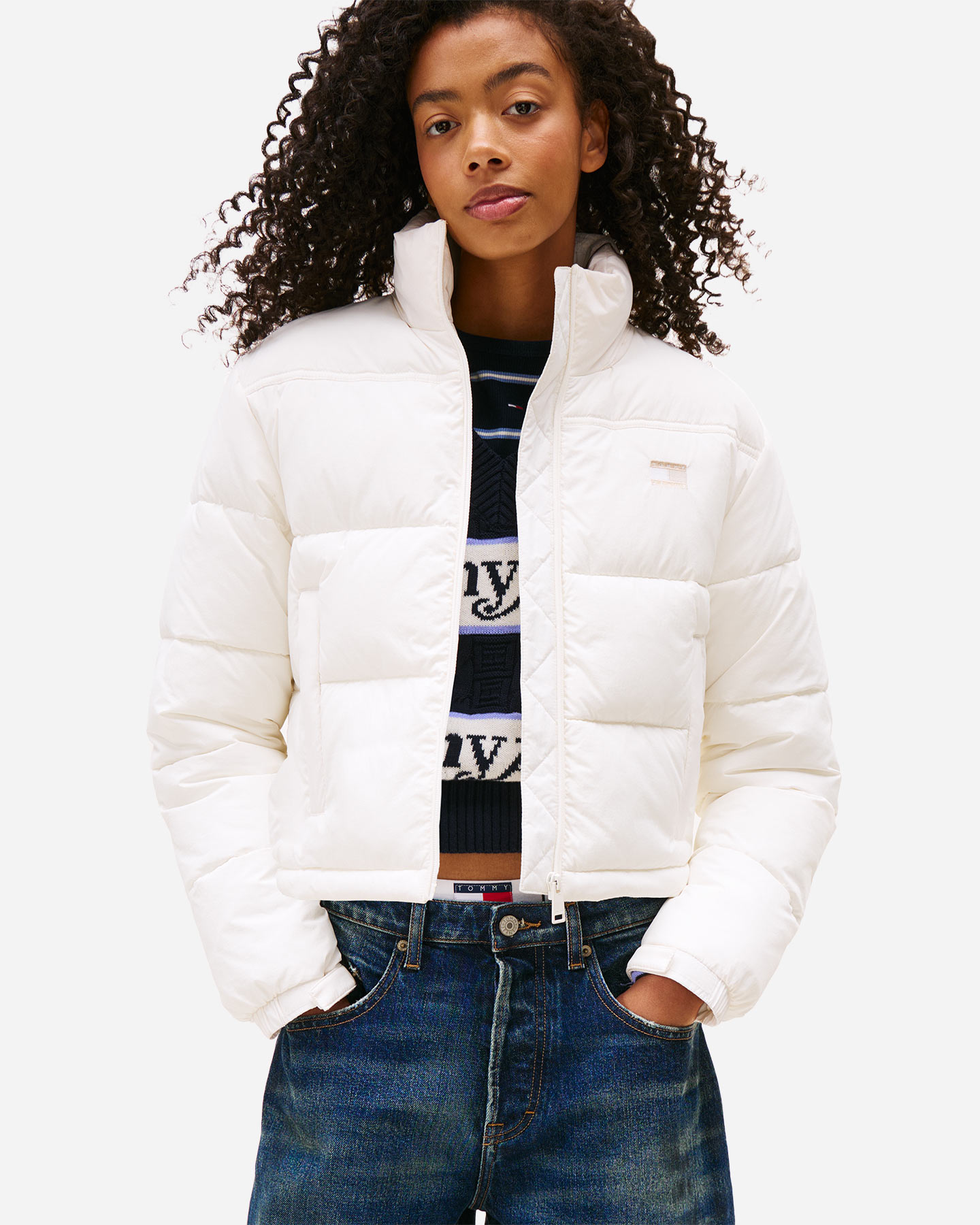 Giubbotto TOMMY HILFIGER CROP W - Bianco - 1 | Cisalfa Sport