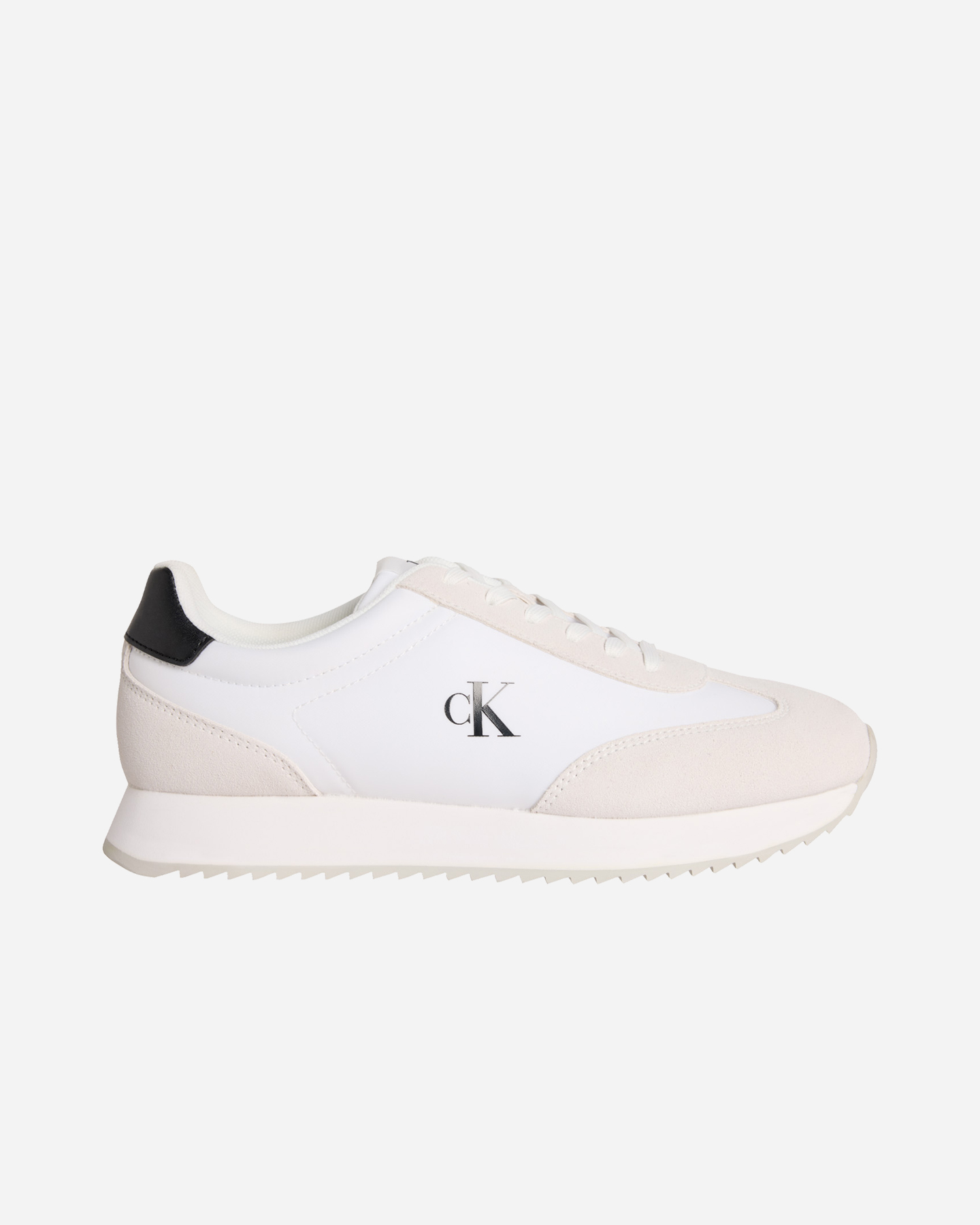 Scarpe sneakers CALVIN KLEIN JEANS RETRO RUNNER LACE UP M - Bianco - 0 | Cisalfa Sport