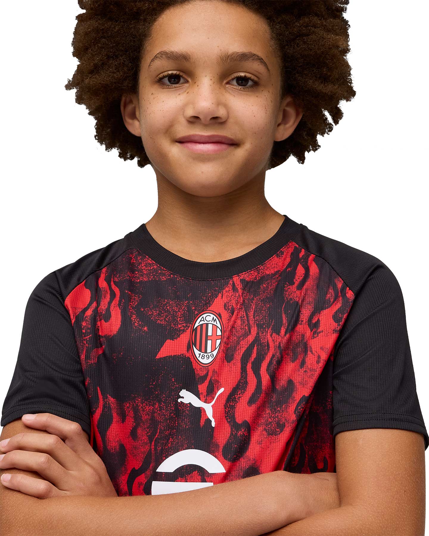 Abbigliamento calcio ufficiale PUMA PREMATCH MILAN 26 JR - Color mix - 3 | Cisalfa Sport