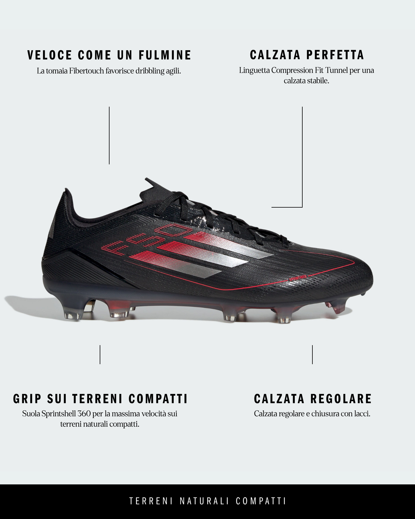 Scarpe calcio ADIDAS F50 PRO FG M - Color mix - 6 | Cisalfa Sport