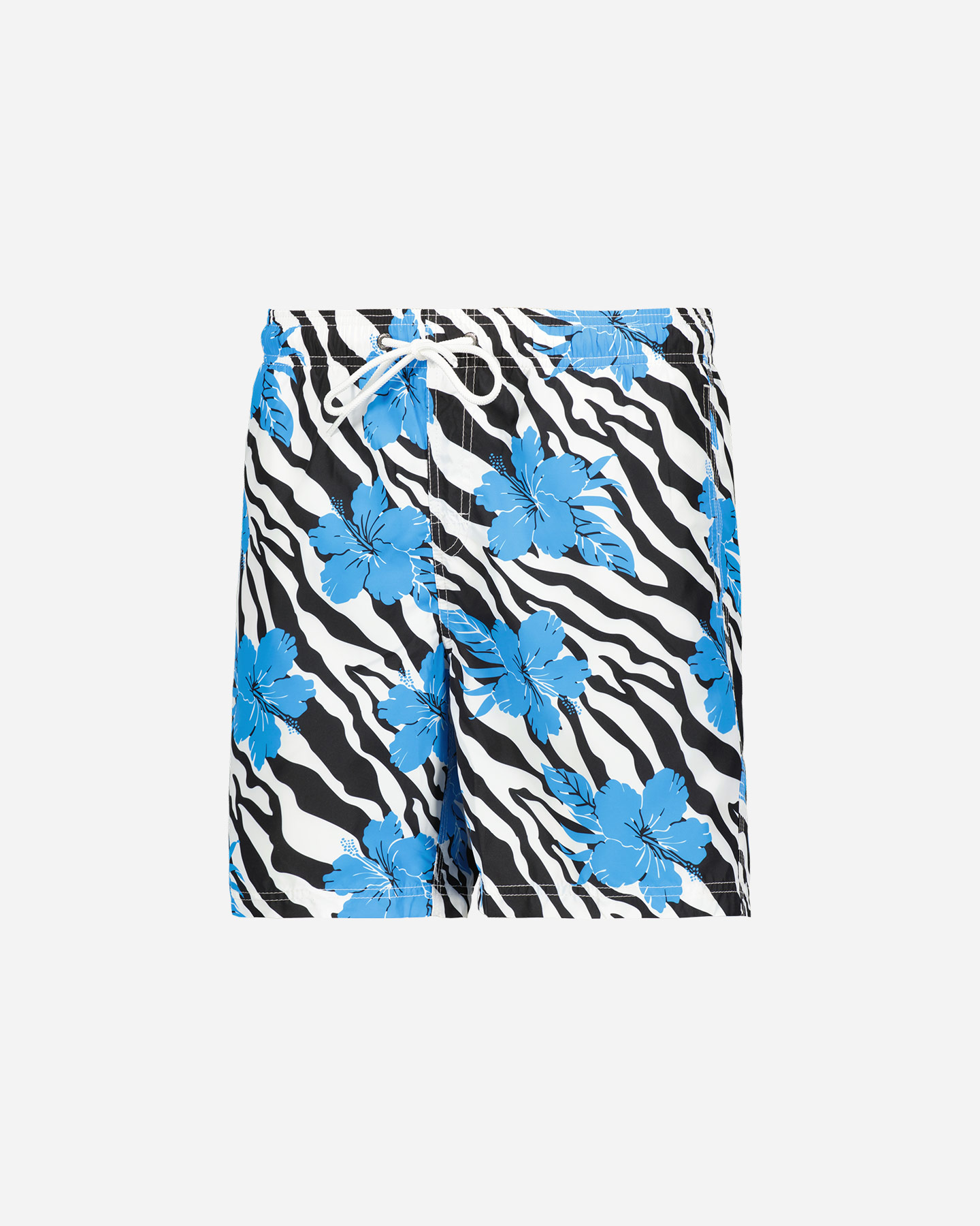 Boxer mare SUNDEK 16'' ELASTIC ANIMALIER & IBISCUS M - Bianco - 4 | Cisalfa Sport