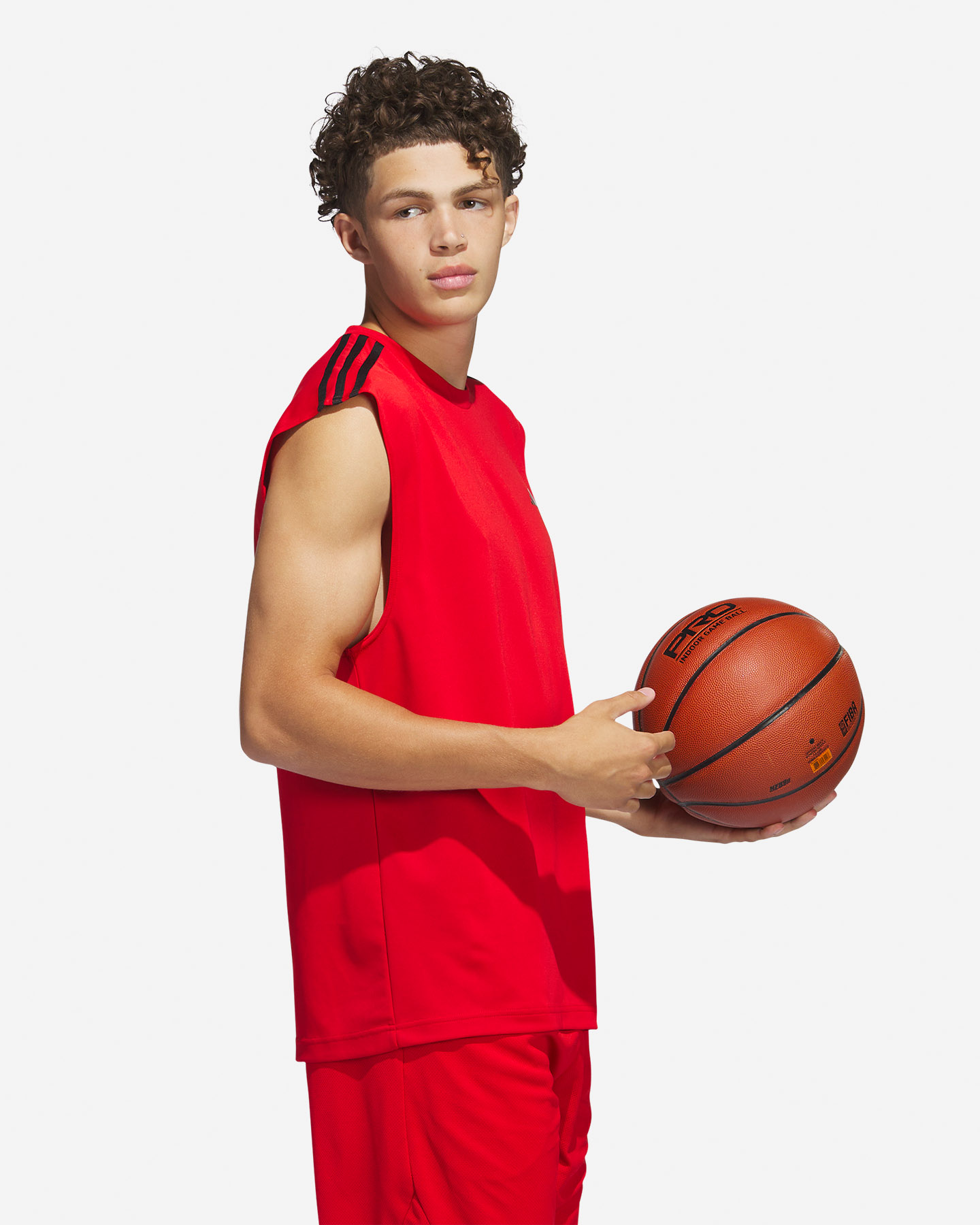 Maglia basket ADIDAS ALL WORLD M - Rosso - 2 | Cisalfa Sport