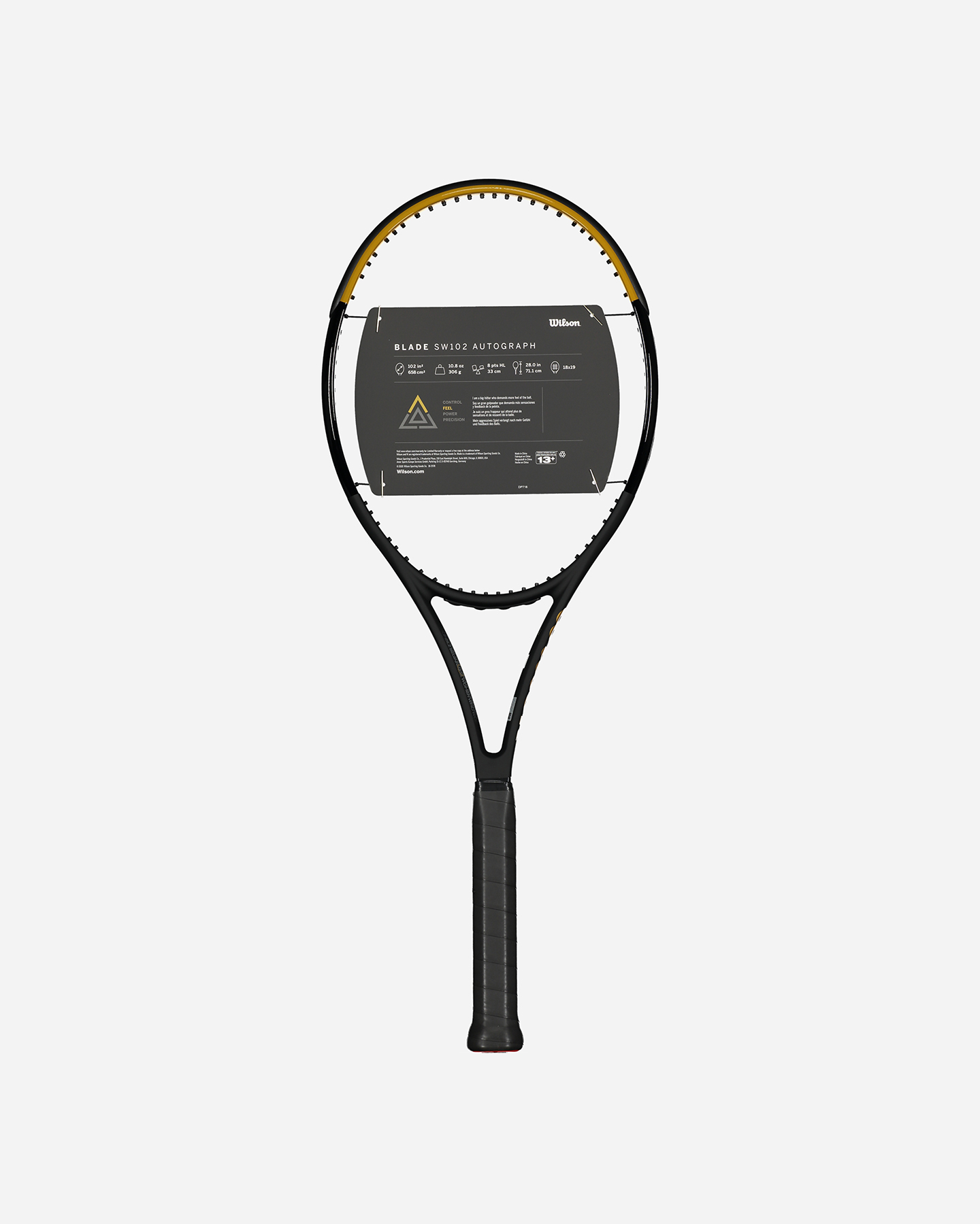Telaio tennis WILSON BLADE 102 SW AUTOGRAPH V7.0 305GR - Nero - 1 | Cisalfa Sport