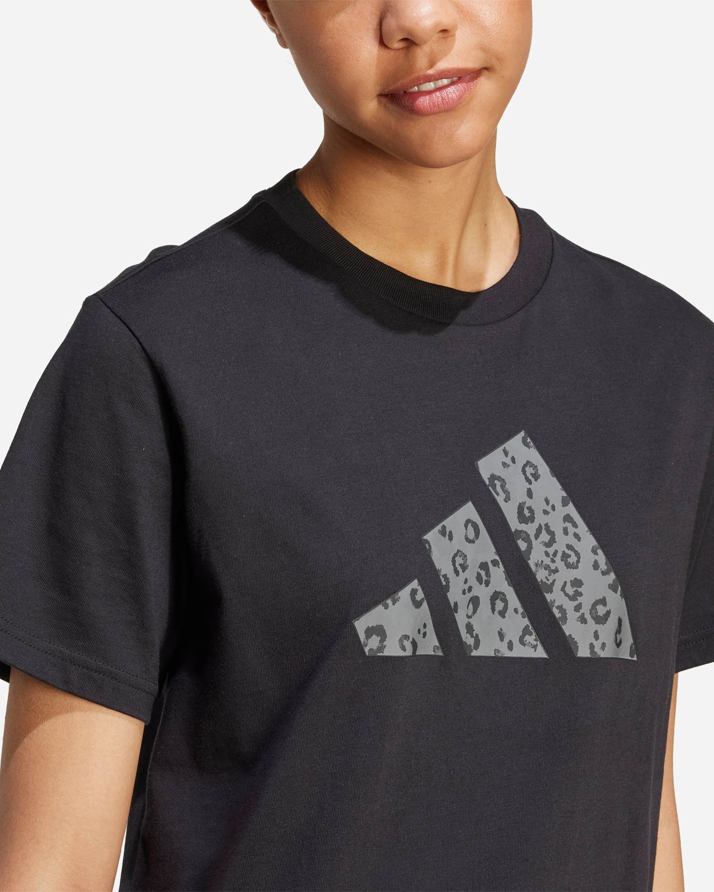 T-shirt ADIDAS BIG LOGO CAMOU W - Nero - 5 | Cisalfa Sport