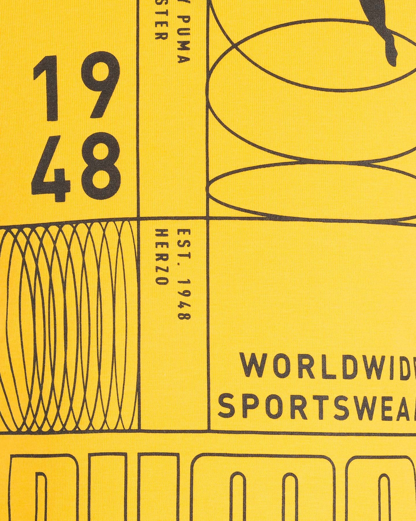 T-shirt PUMA ORTOGONAL JR - Giallo - 2 | Cisalfa Sport