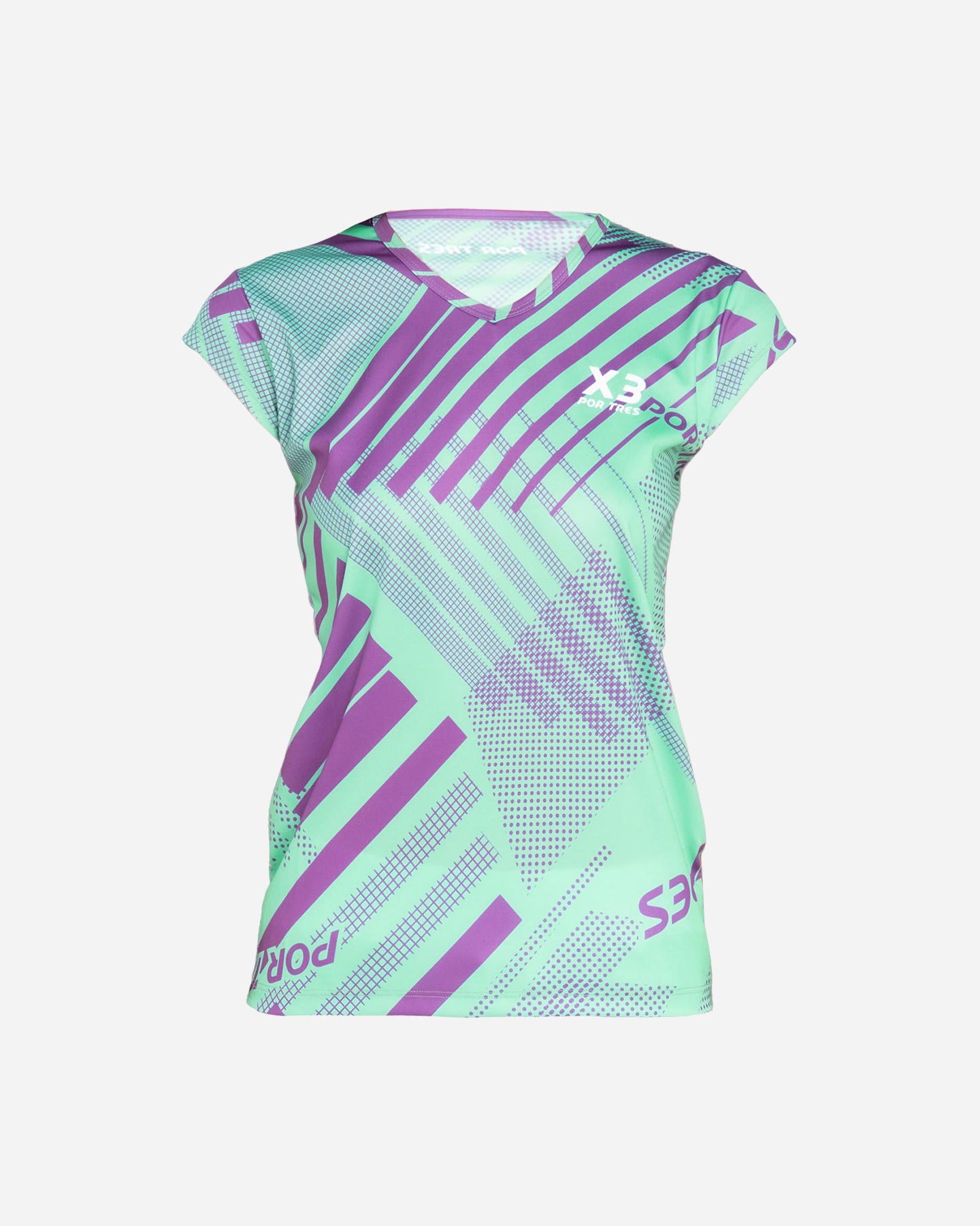 T-shirt tennis X3 POR TRES TENERIFE W - Azzurro - 0 | Cisalfa Sport