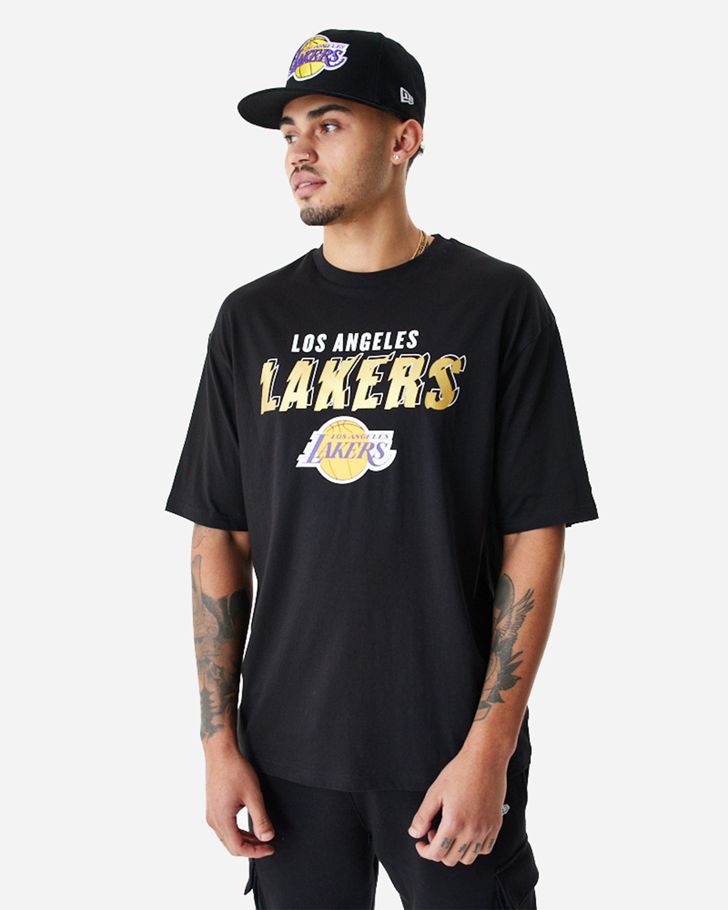 T-shirt NEW ERA TEAM SCRIPT GOLD LOS ANGELES LAKERS M - Nero - 0 | Cisalfa Sport