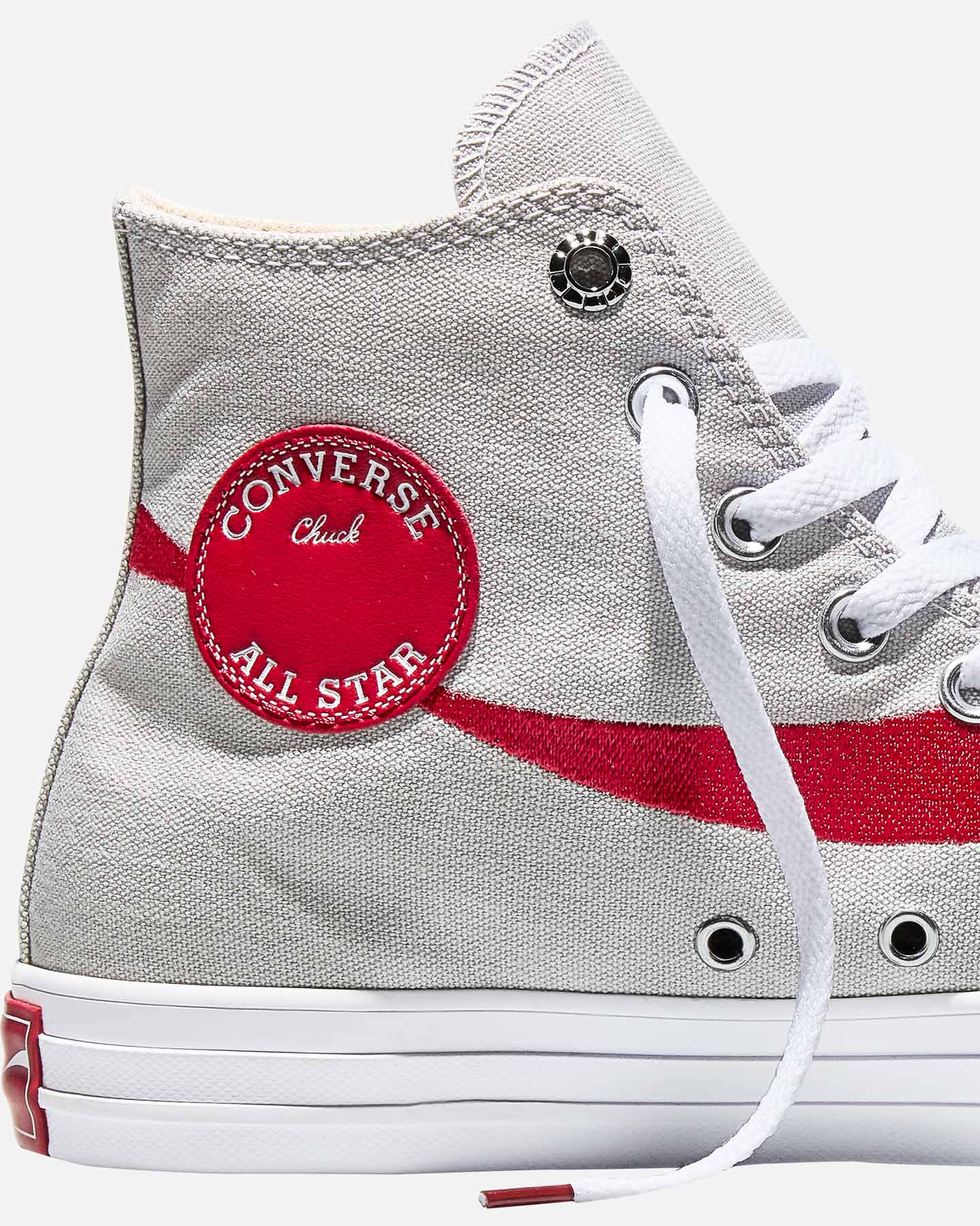 Scarpe sneakers CONVERSE CHUCK TAYLOR ALL STAR HIGH COCA COLA  - Grigio - 5 | Cisalfa Sport