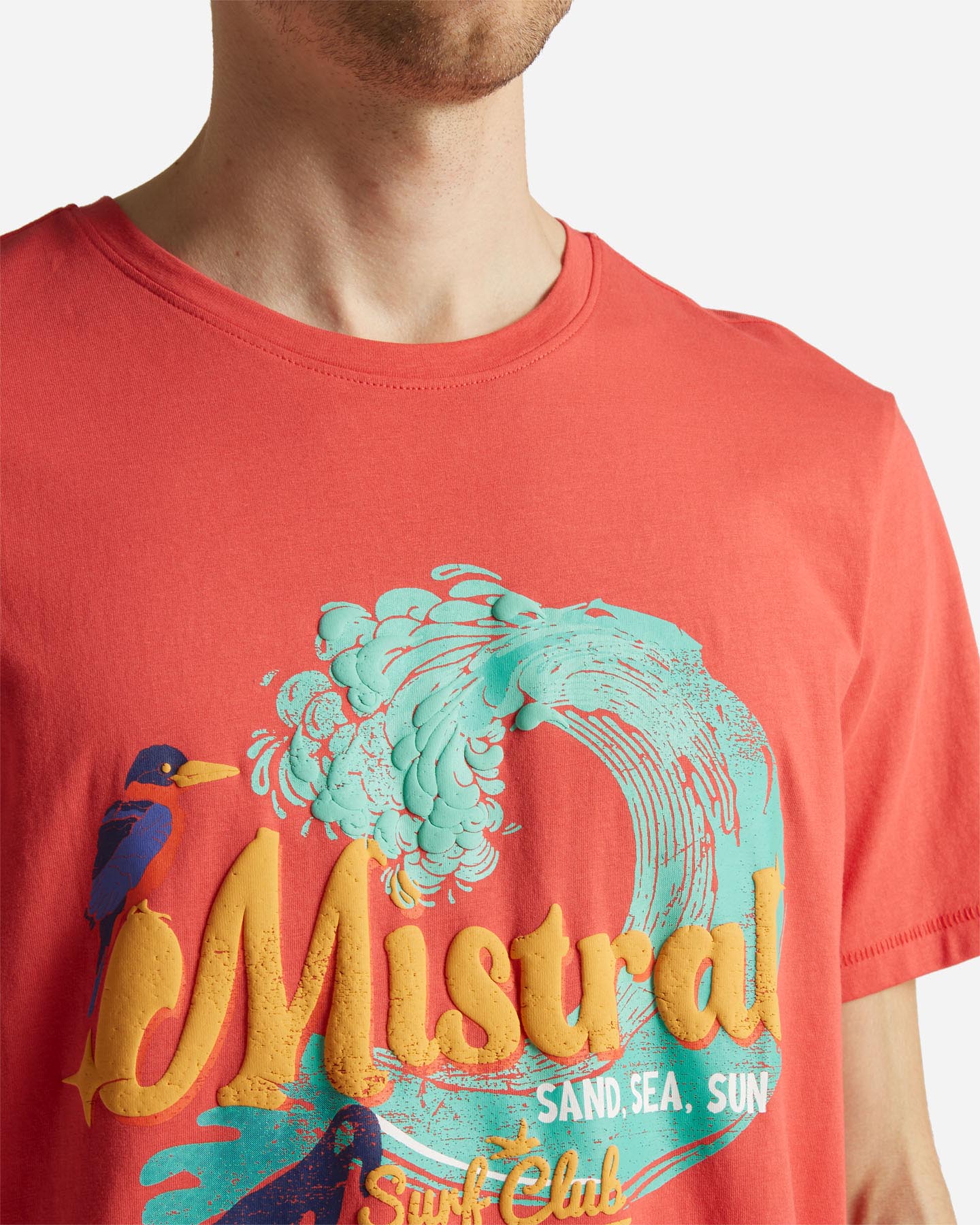 T-shirt MISTRAL SAND SEA SUN M - Rosso - 4 | Cisalfa Sport