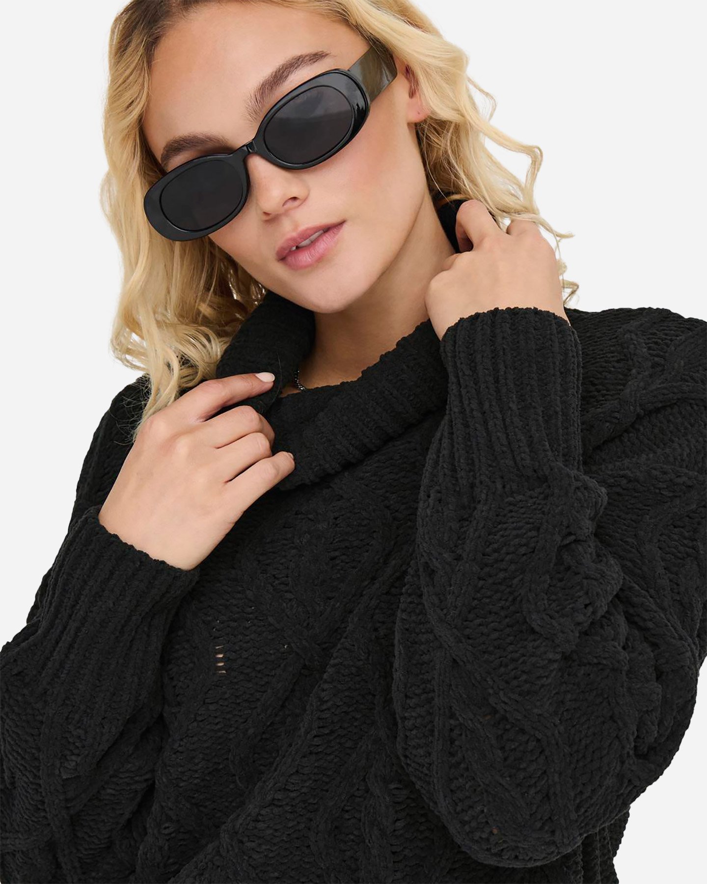 Maglione ONLY FLORA TRECCE W - Nero - 5 | Cisalfa Sport