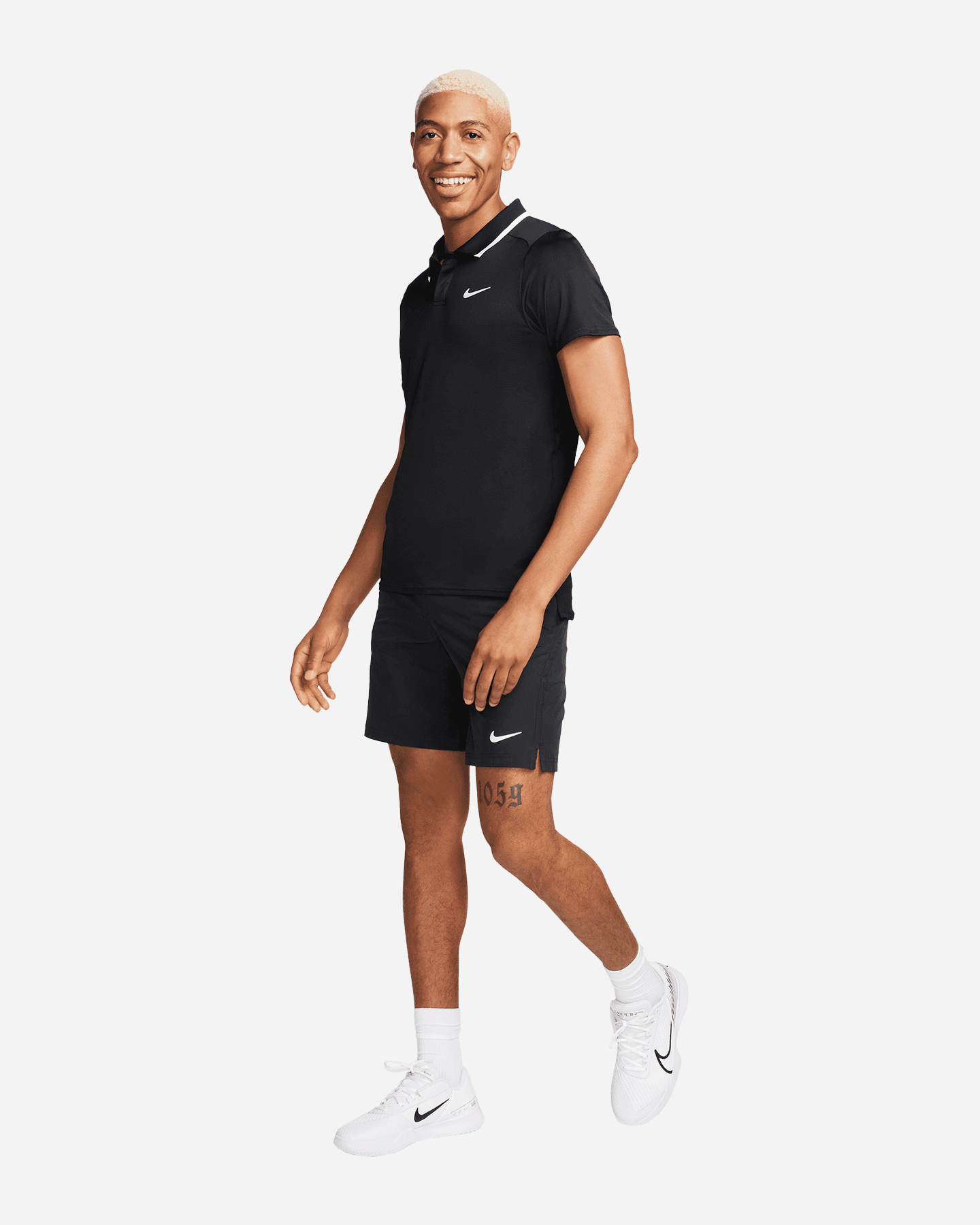 Polo tennis NIKE ADVANTAGE M - Nero - 4 | Cisalfa Sport
