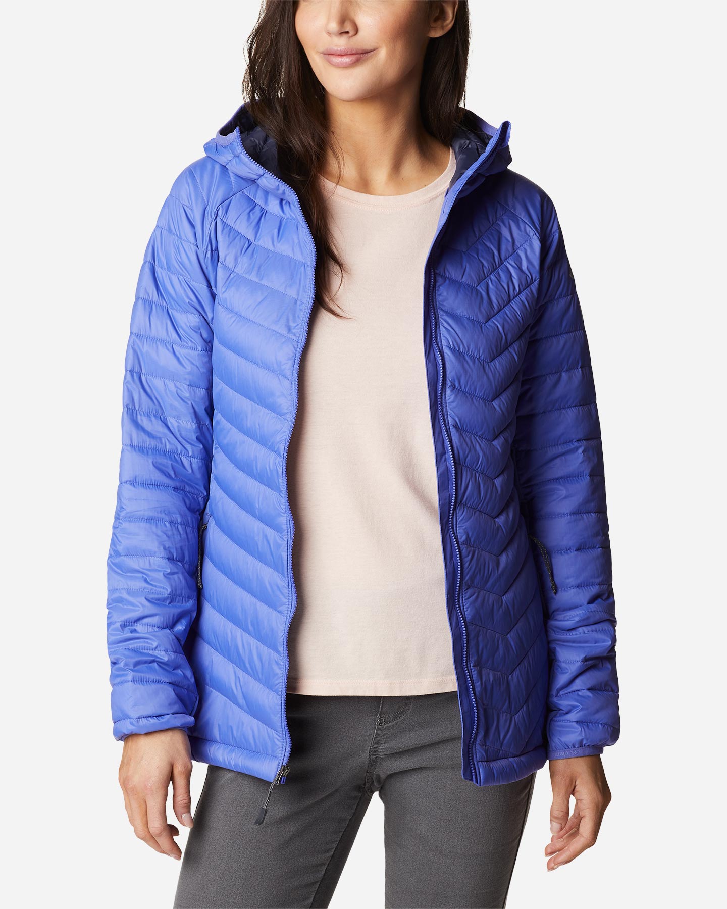 Giacca outdoor COLUMBIA POWDER PASS W - Viola - 1 | Cisalfa Sport