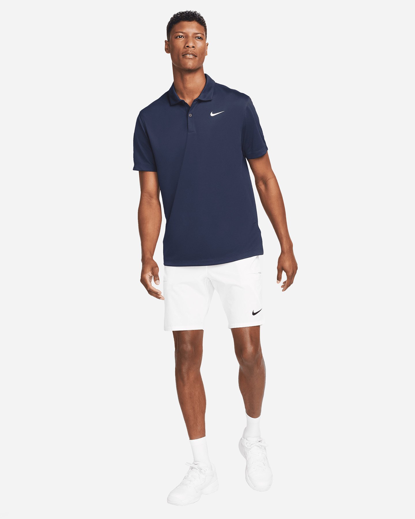 Polo tennis NIKE DRI FIT SOLID M - Blu - 2 | Cisalfa Sport