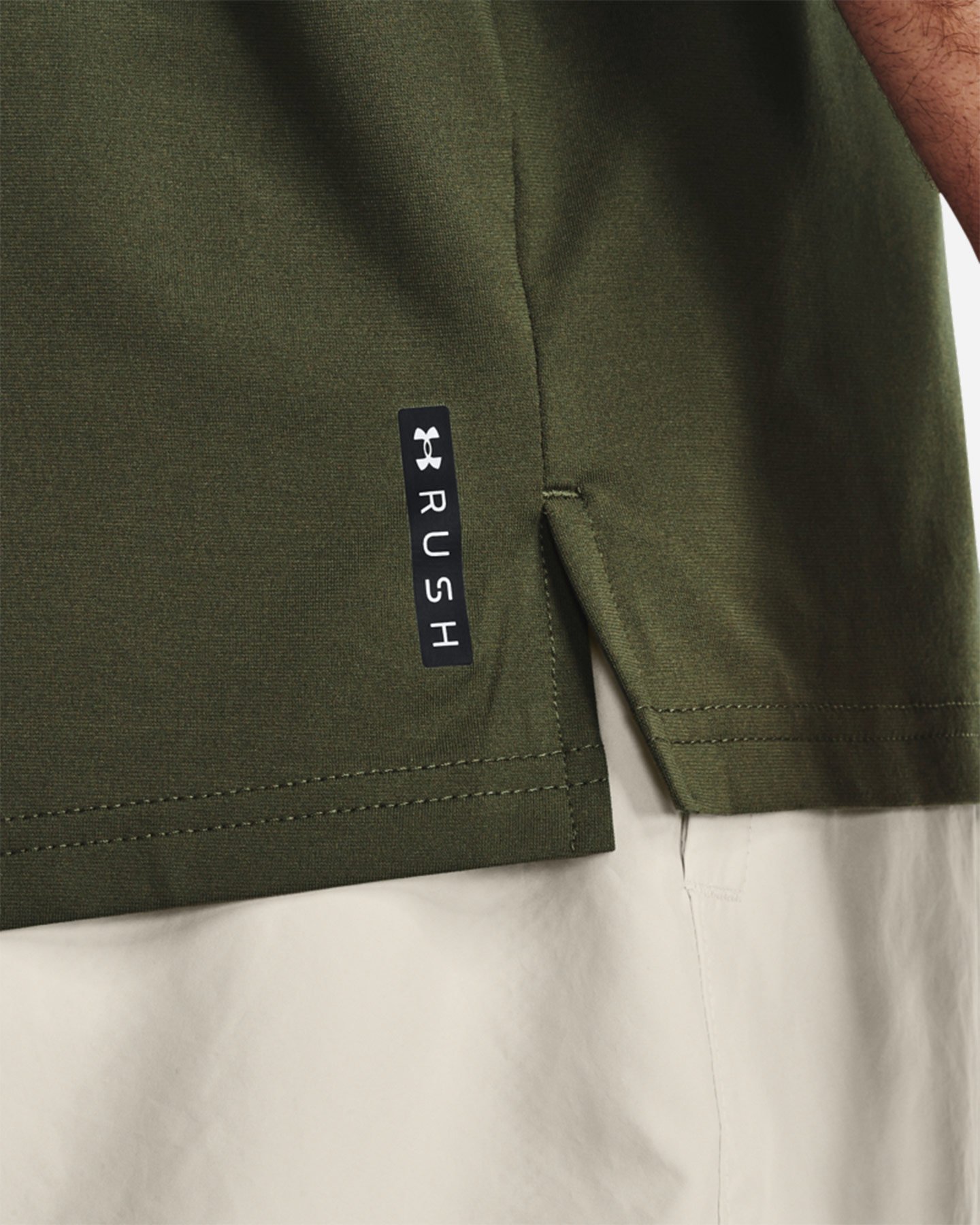 T-shirt training UNDER ARMOUR RUSH ENERGY PRINT M - Grigio - 3 | Cisalfa Sport