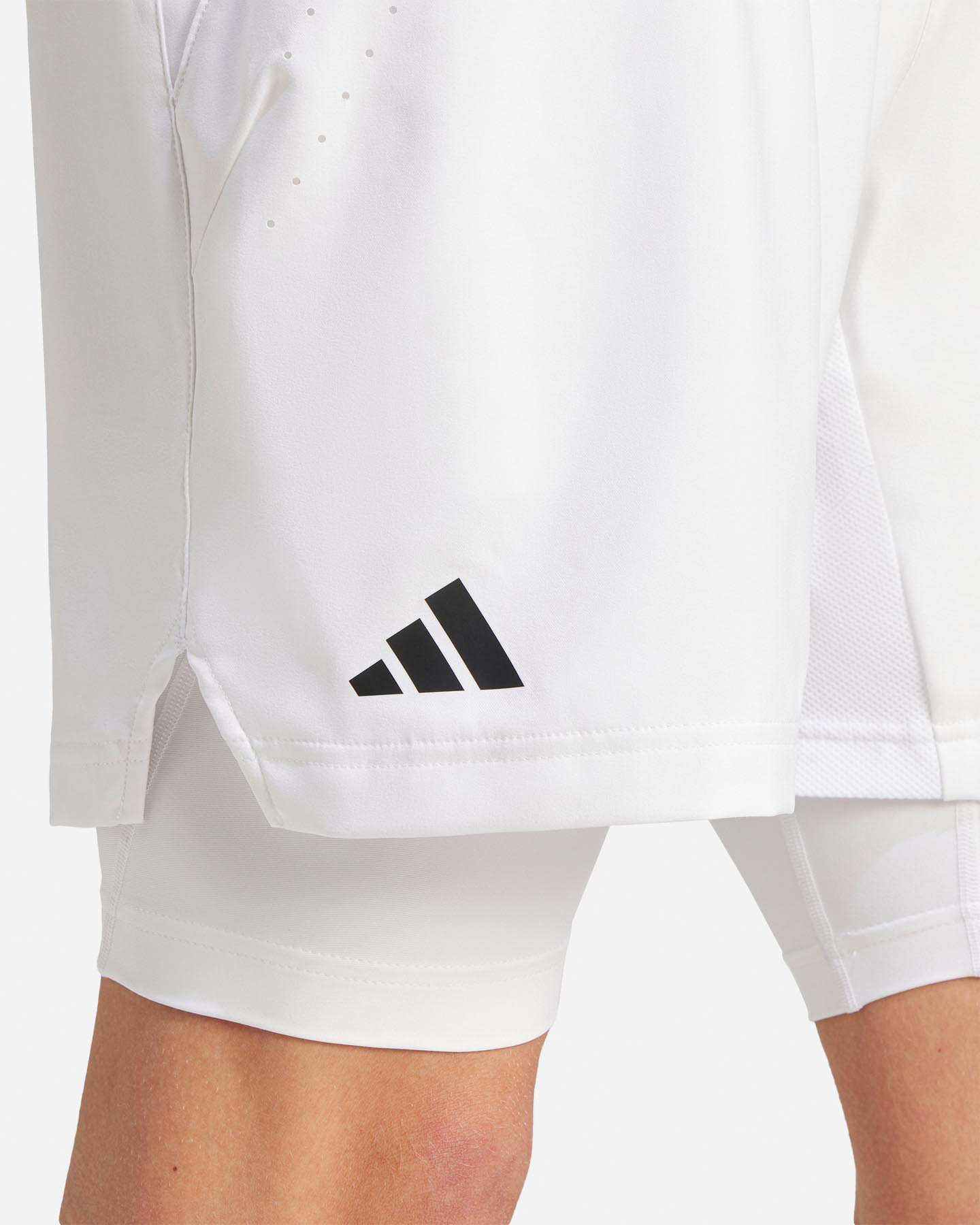 Pantaloncini tennis ADIDAS WIMBLEDON M - Bianco - 5 | Cisalfa Sport