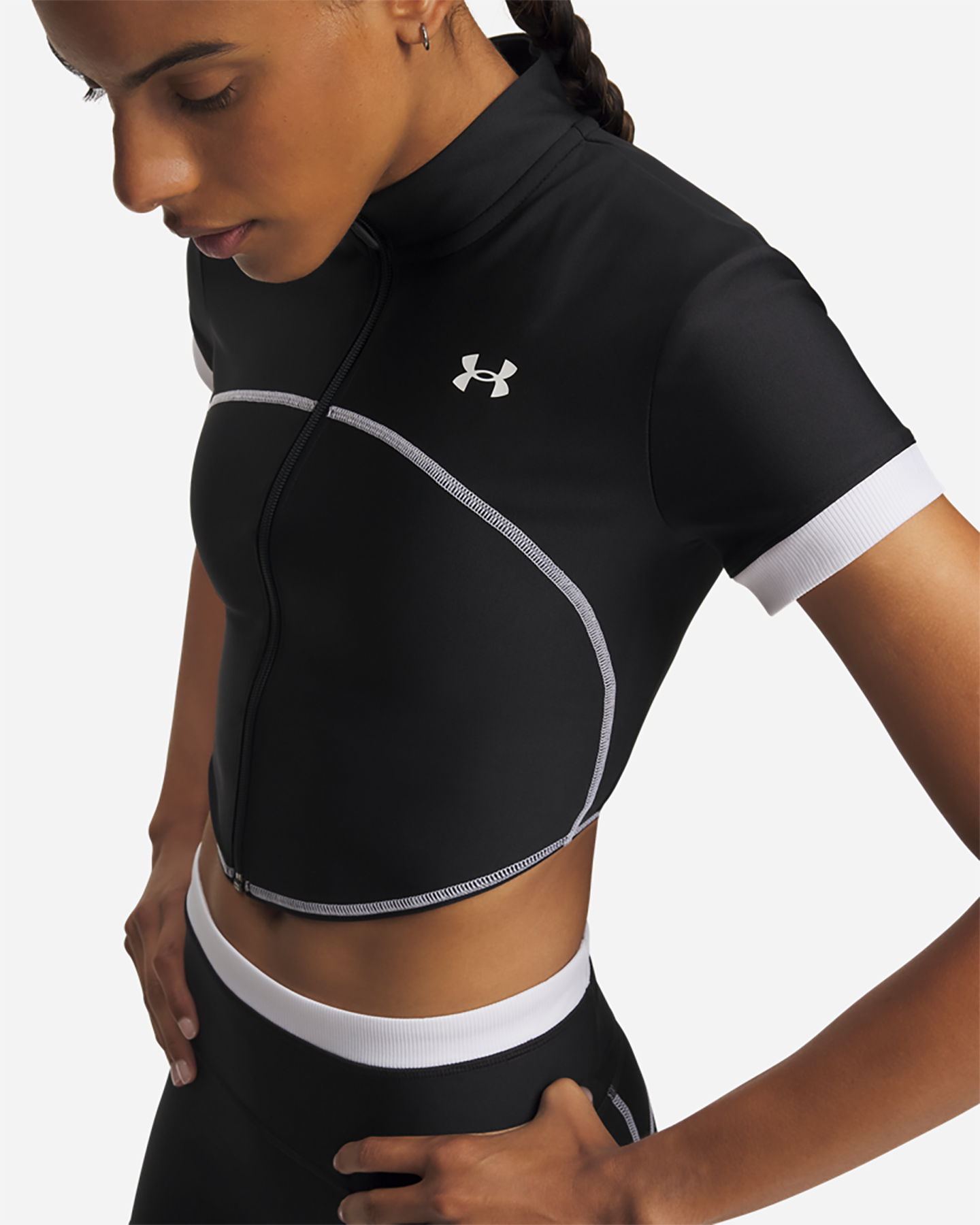 T-shirt training UNDER ARMOUR HEATGEAR W - Nero - 2 | Cisalfa Sport
