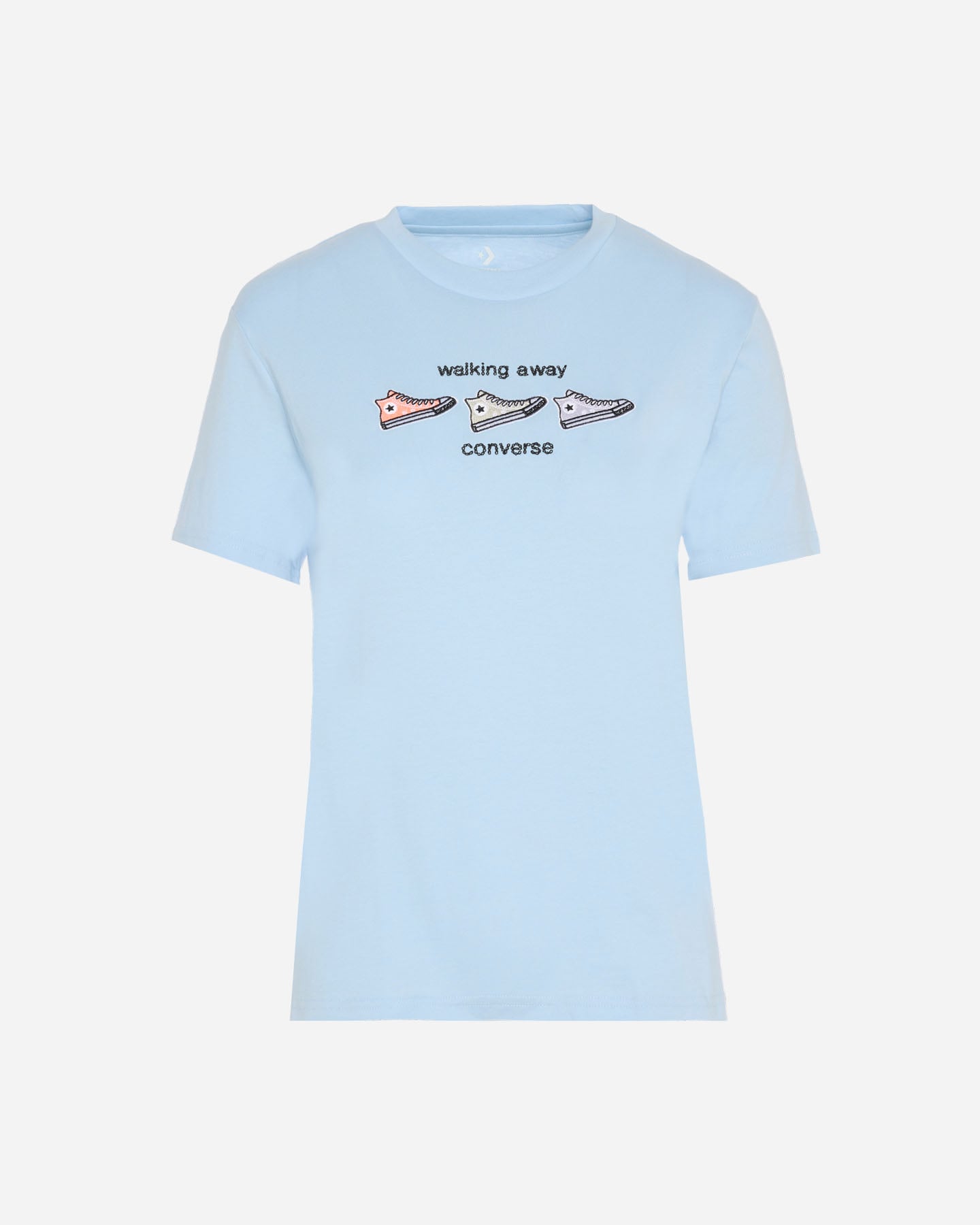 T-shirt CONVERSE BASIC W - Azzurro - 0 | Cisalfa Sport