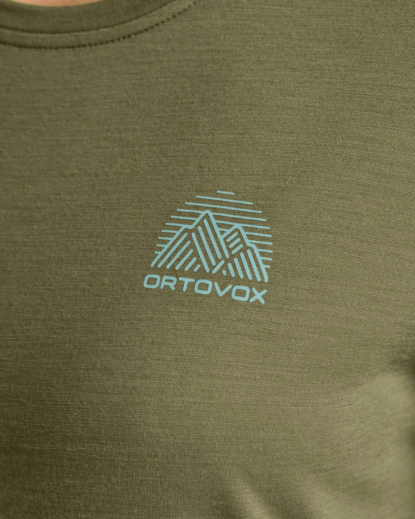 T-shirt ORTOVOX 120 COOL TEC MTN STRIPE W - Verde - 4 | Cisalfa Sport
