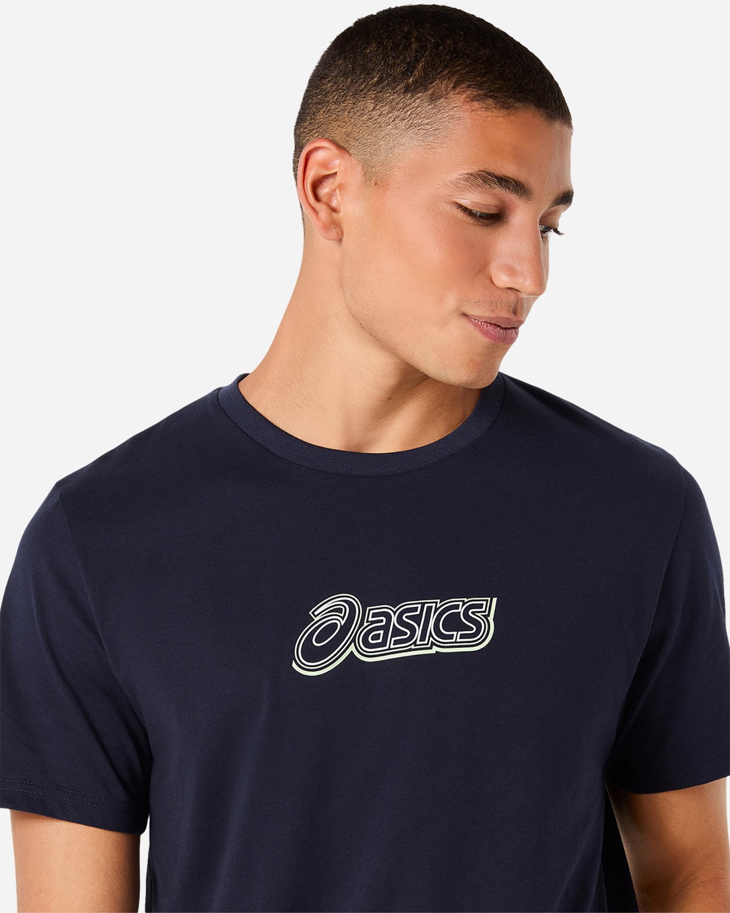 T-shirt ASICS LOGO M - Blu - 4 | Cisalfa Sport