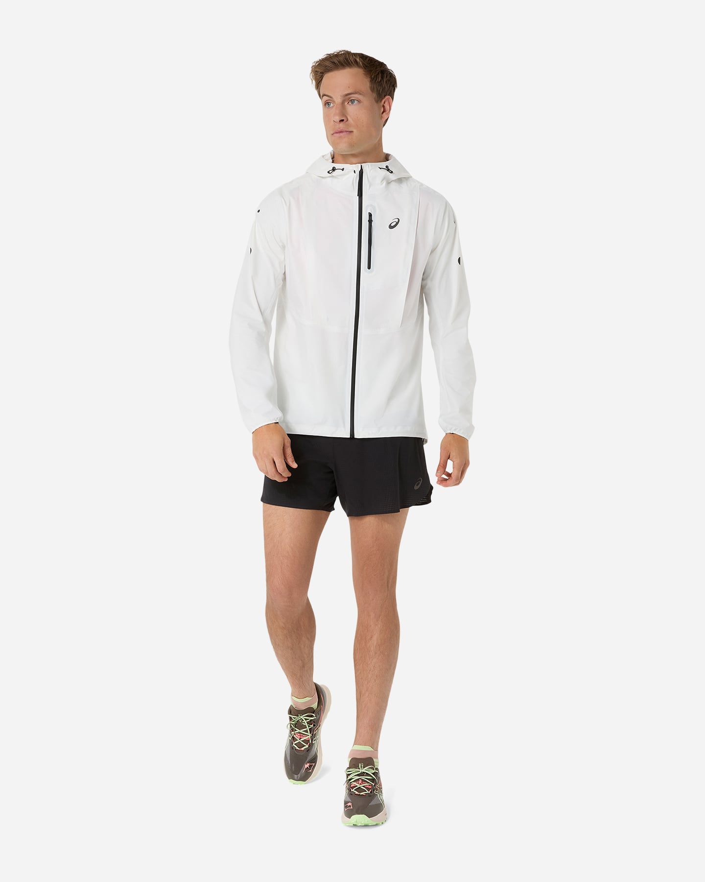 Giacca running ASICS FUITRAIL ELITE WATERPROOF M - Bianco - 2 | Cisalfa Sport