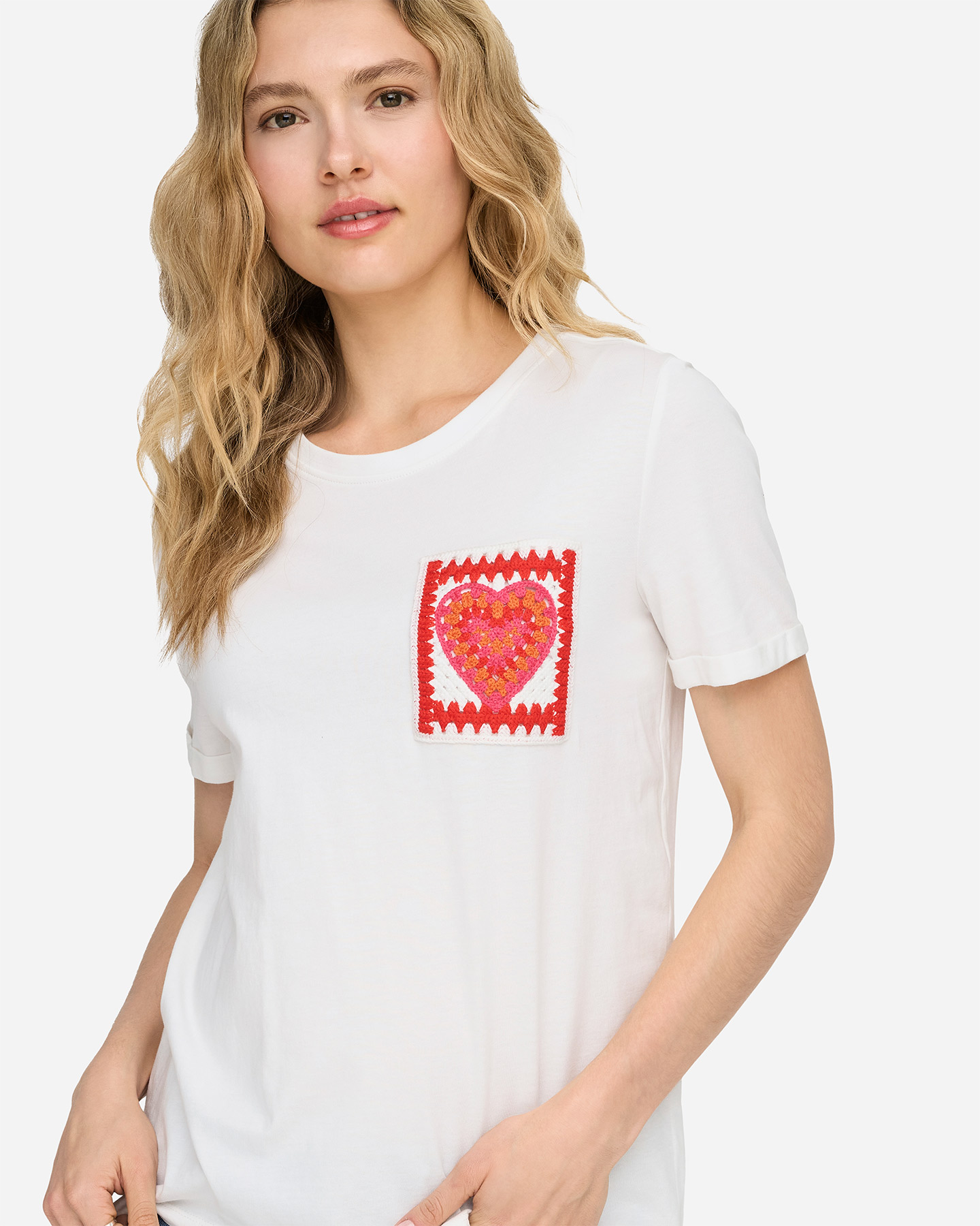 T-shirt ONLY LUMA CROCHET W - Bianco - 4 | Cisalfa Sport