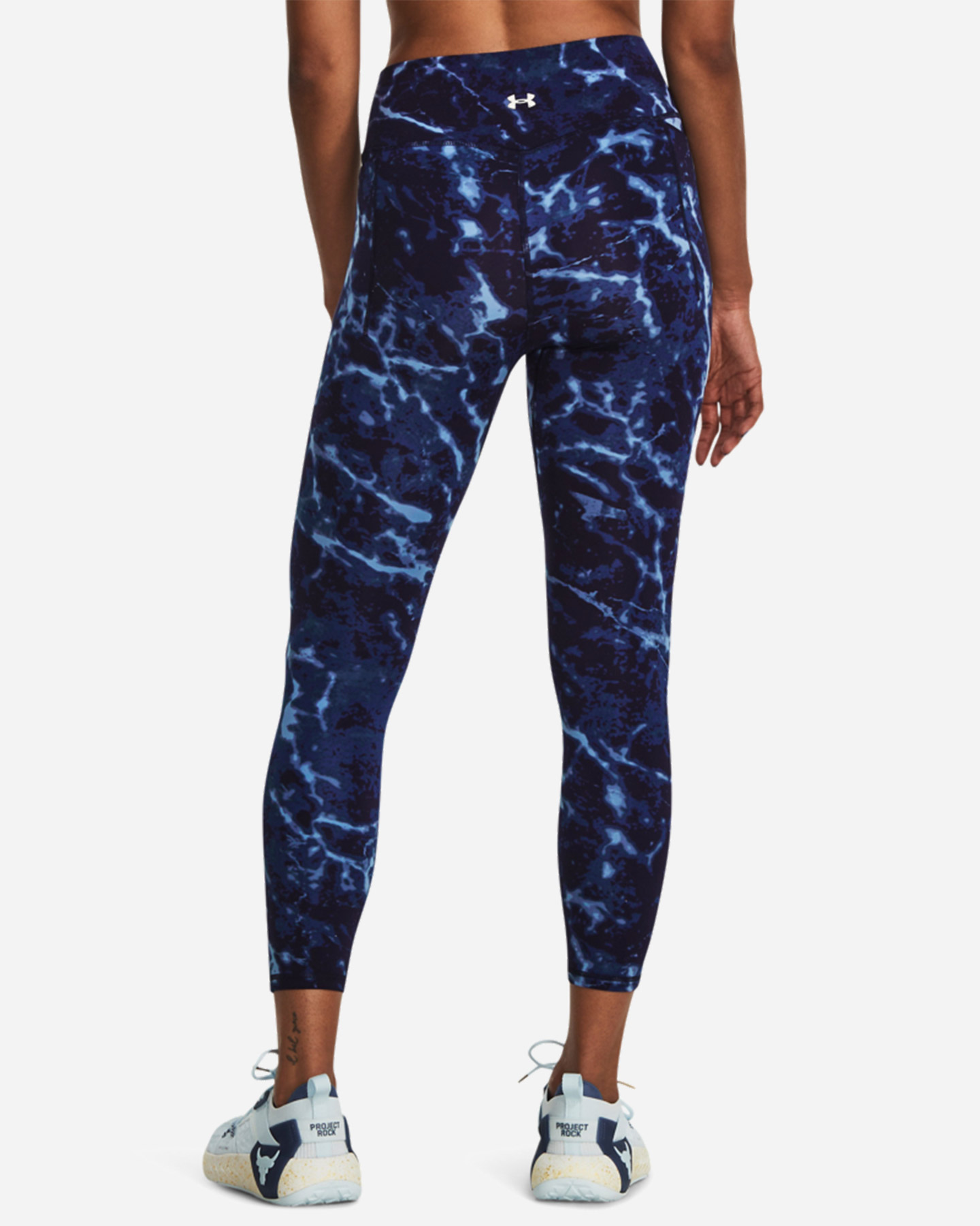 Leggings UNDER ARMOUR THE ROCK ALL OVER W - Blu - 3 | Cisalfa Sport