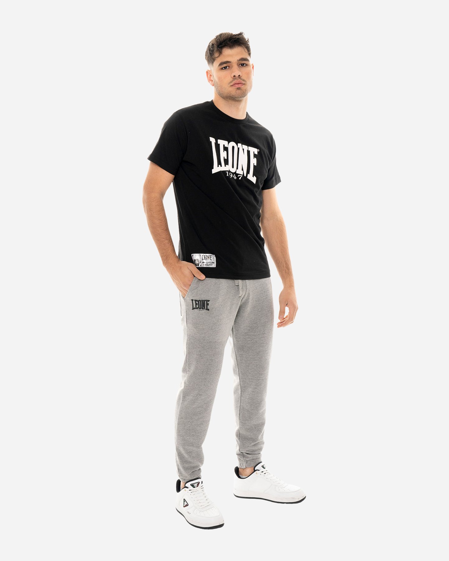 Pantalone LEONE SMALL LOGO M - Grigio - 2 | Cisalfa Sport