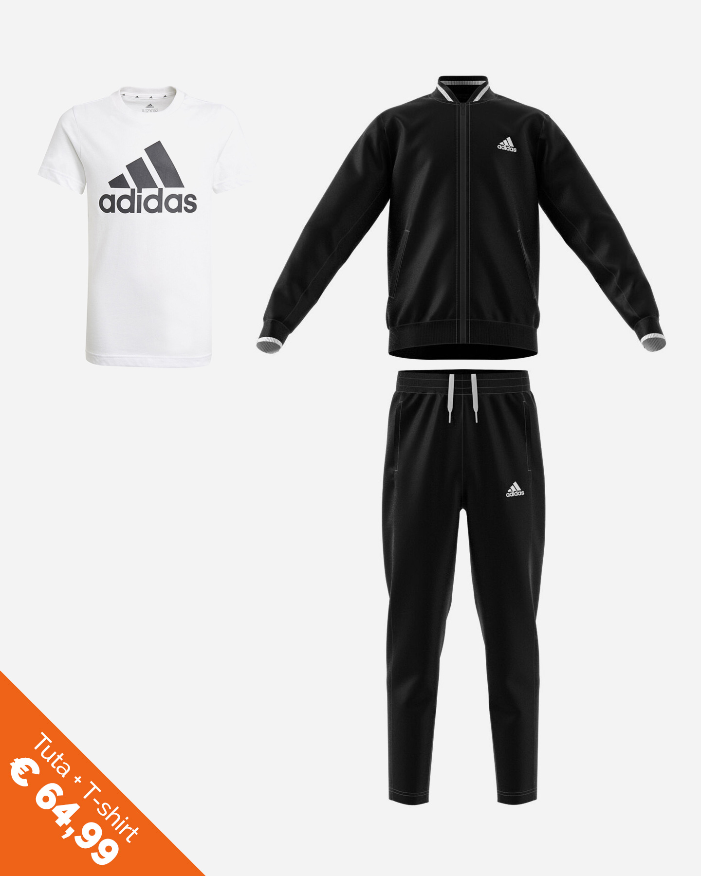 Tuta ADIDAS VARSITY BTS JR - Nero - 4 | Cisalfa Sport