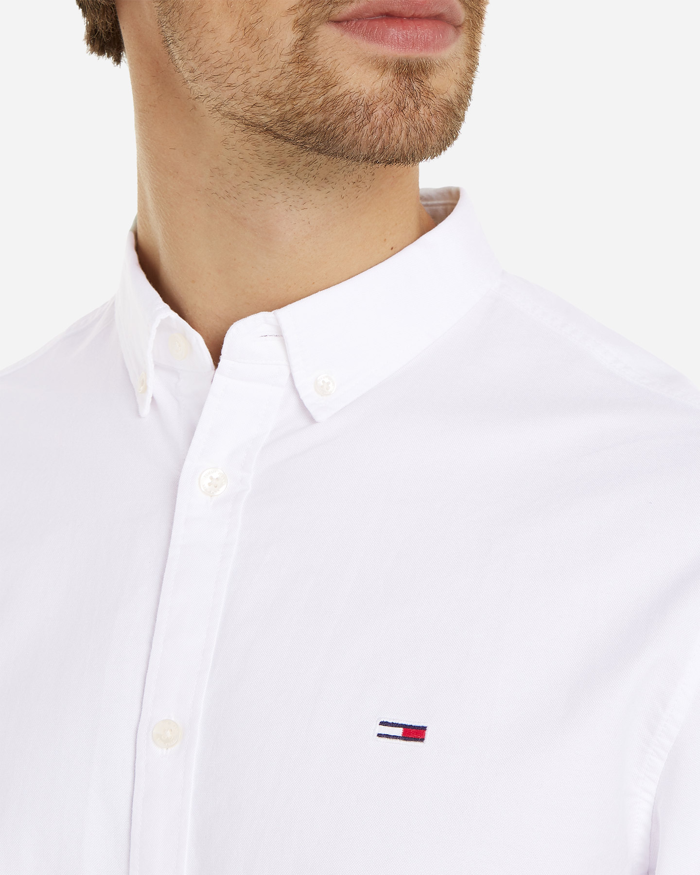 Camicia TOMMY HILFIGER OXFORD M - Bianco - 4 | Cisalfa Sport