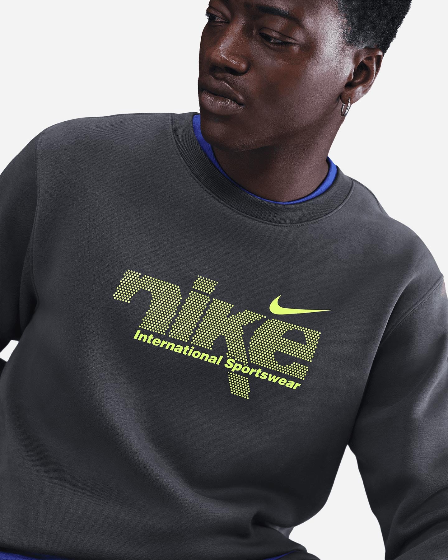 Felpa NIKE CLUB SWOOSH SPORT M - Antracite - 5 | Cisalfa Sport
