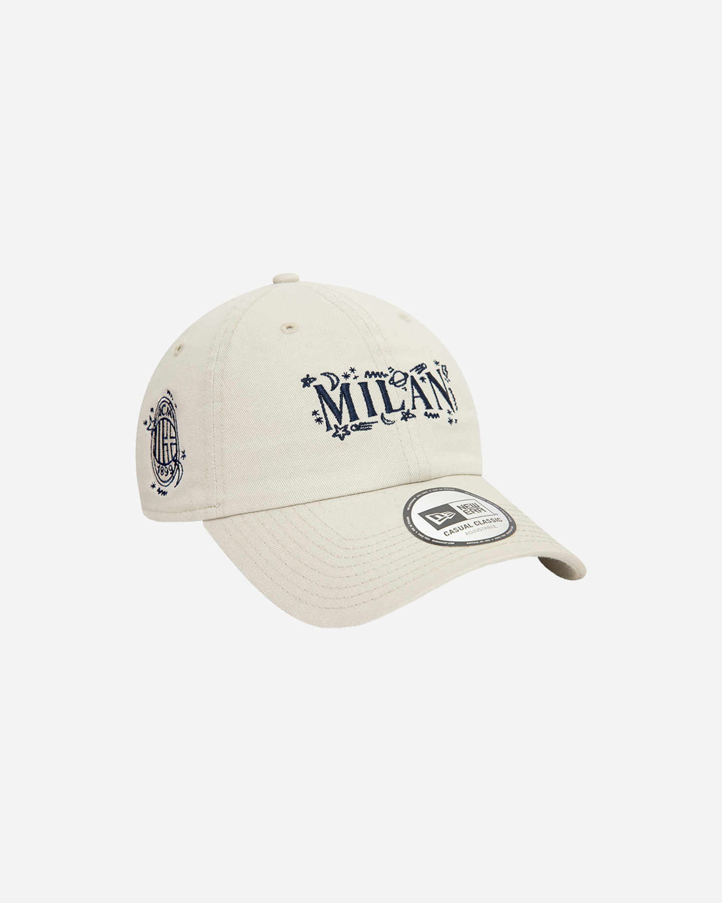 Accessorio calcio ufficiale NEW ERA AC MILAN SRIBBLE 9TWENTY M - Beige - 2 | Cisalfa Sport